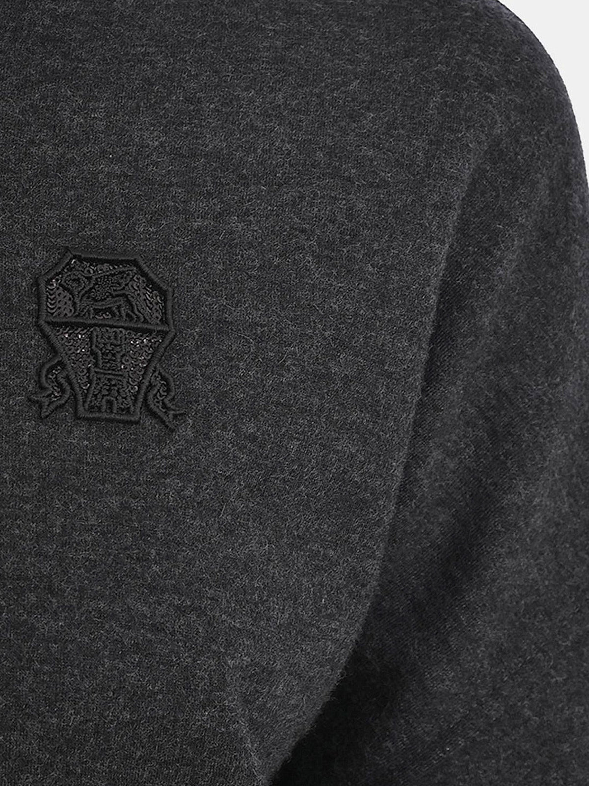 Brunello Cucinelli Cashmere Interlock Bomber Jacket With Logo