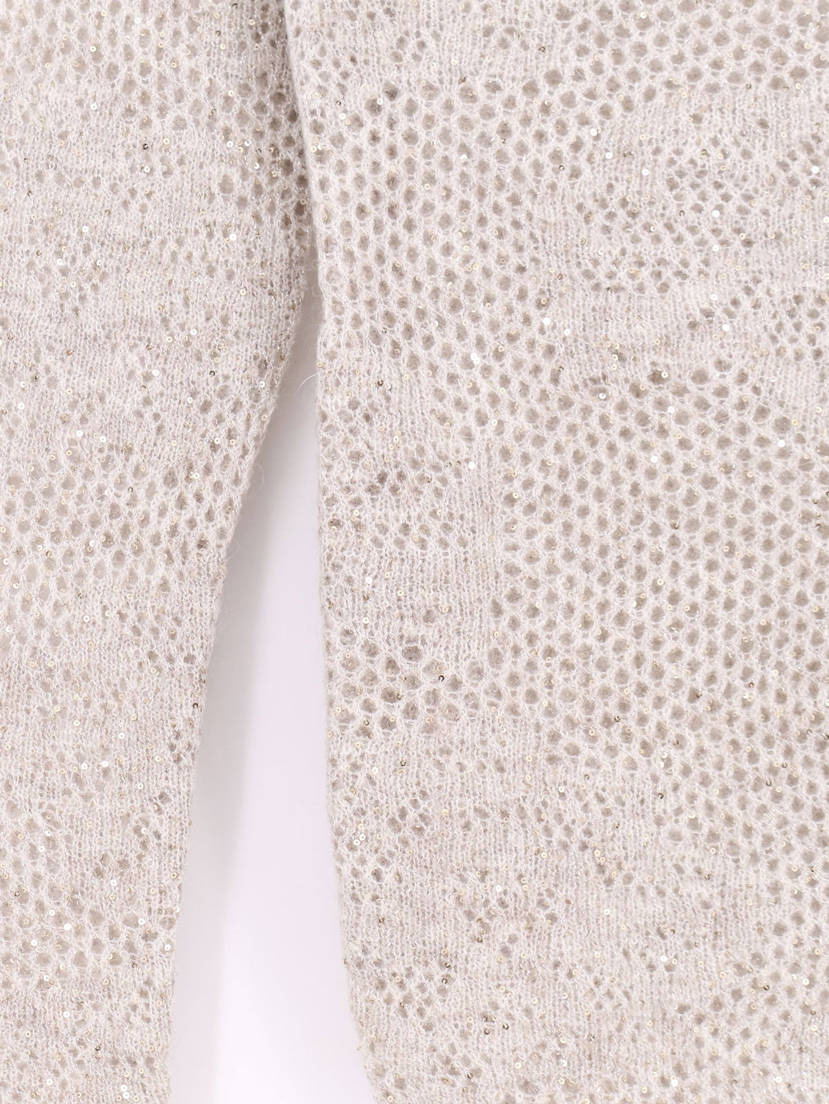 Brunello Cucinelli Mohair And Virgin Wool Blend Sweater With All-over Dazzling Detail