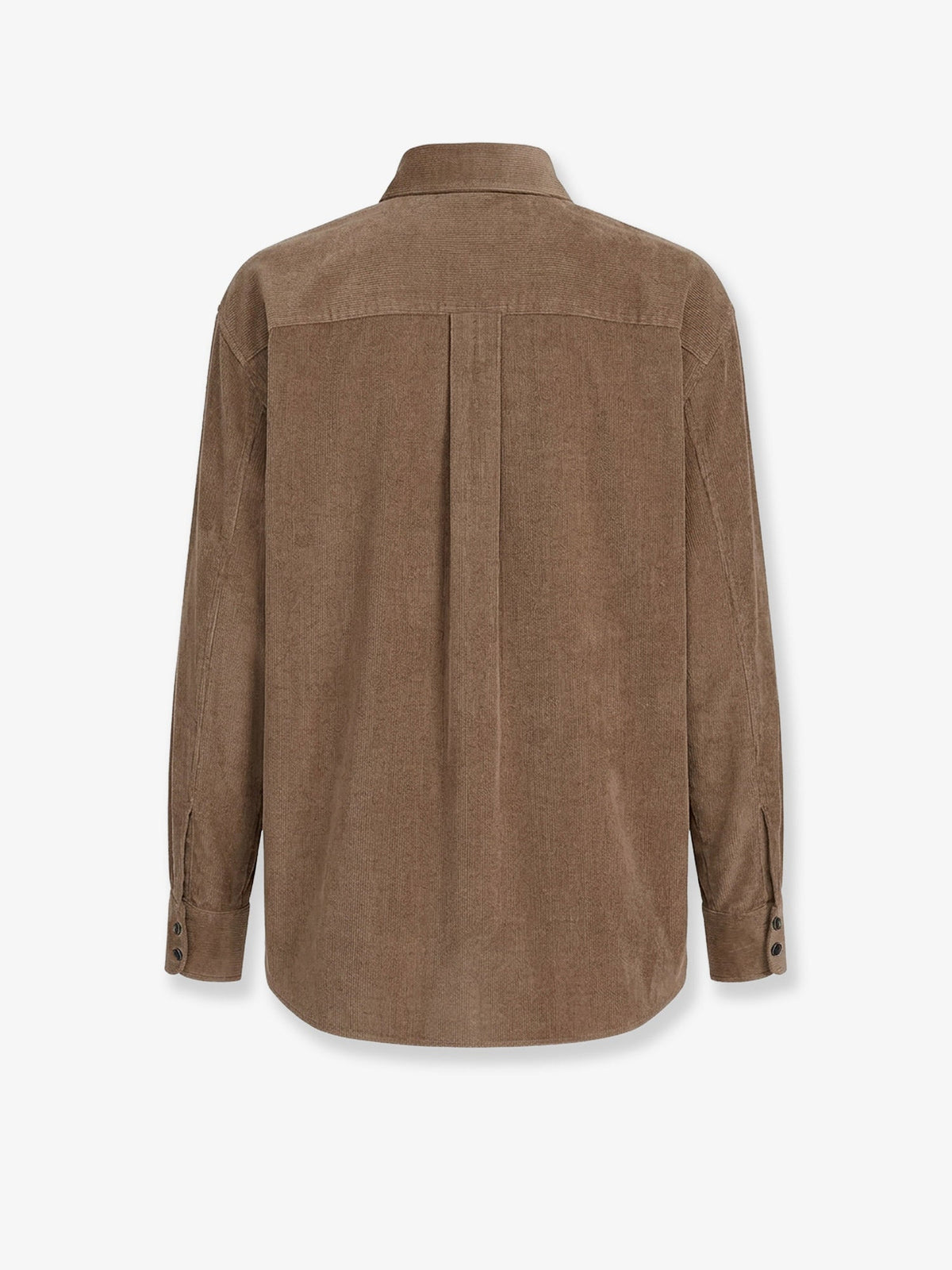 Brunello Cucinelli Fluid Corduroy Shirt With Monili