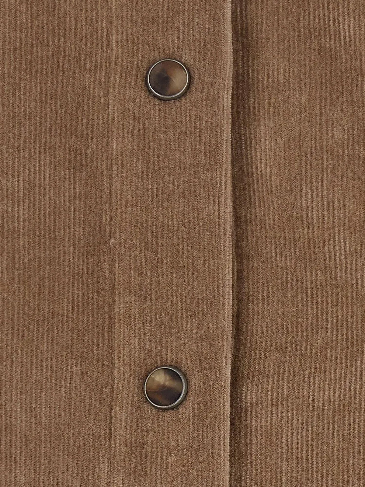 Brunello Cucinelli Fluid Corduroy Shirt With Monili