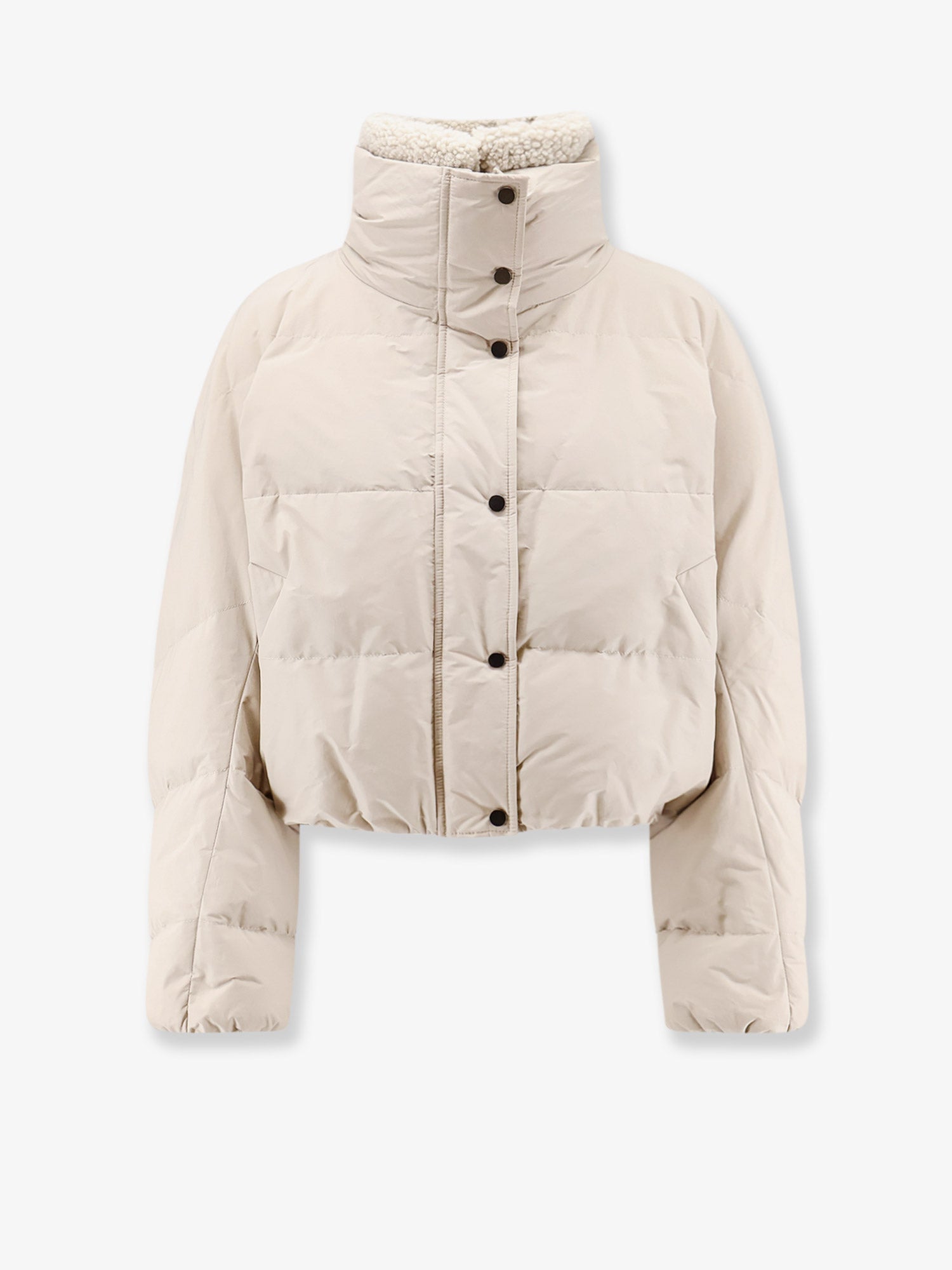 Brunello Cucinelli Down Jacket With Shearling Collar