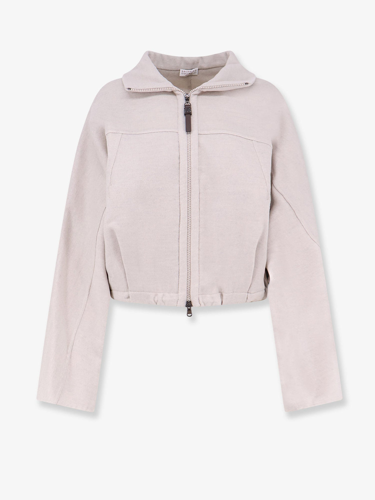 Brunello Cucinelli Virgin Wool Bomber With Drawstring