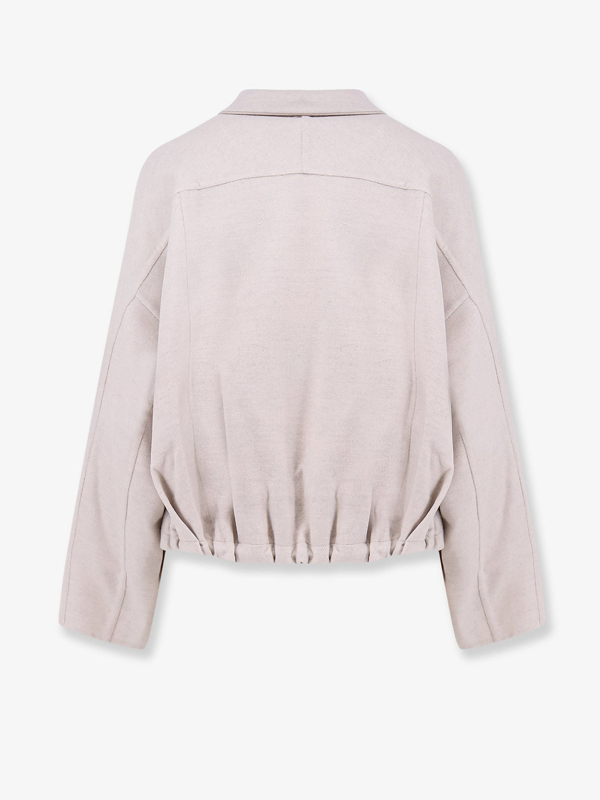 Brunello Cucinelli Virgin Wool Bomber With Drawstring