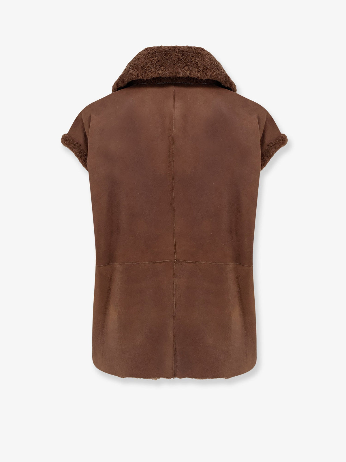 Brunello Cucinelli Shearling Sleeveless Jacket