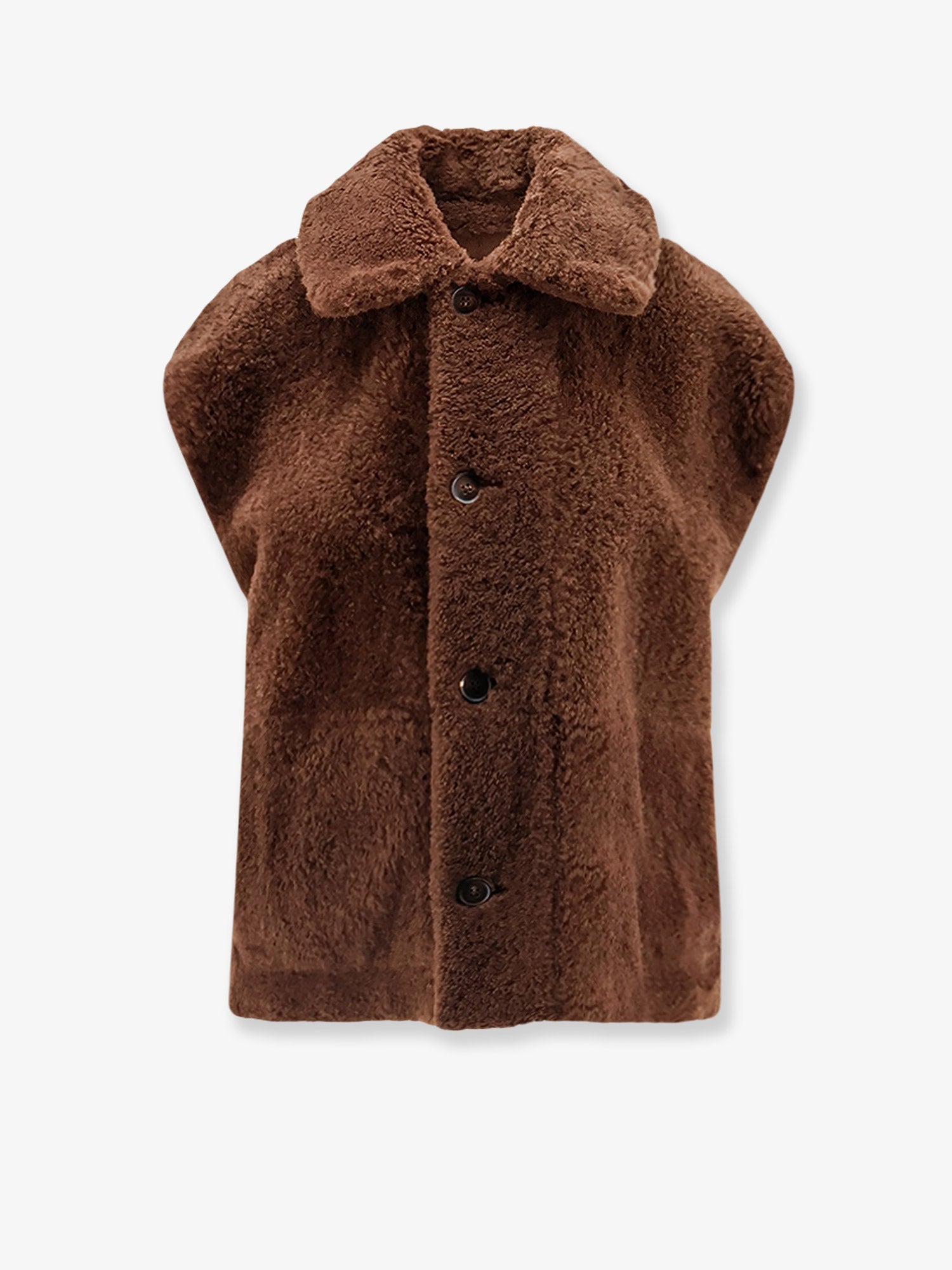Brunello Cucinelli Shearling Sleeveless Jacket