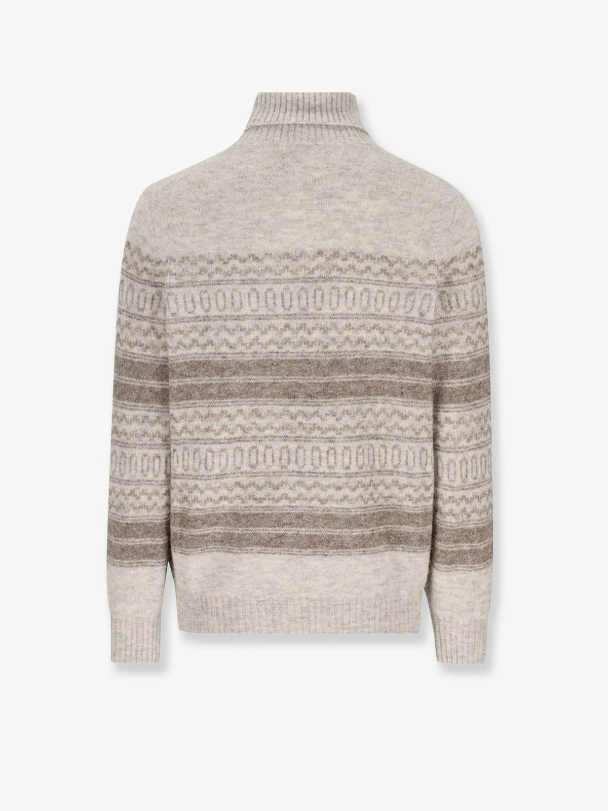 Brunello Cucinelli Nordic Jacquard Alpaca, Cashmere And Wool Blend Sweater