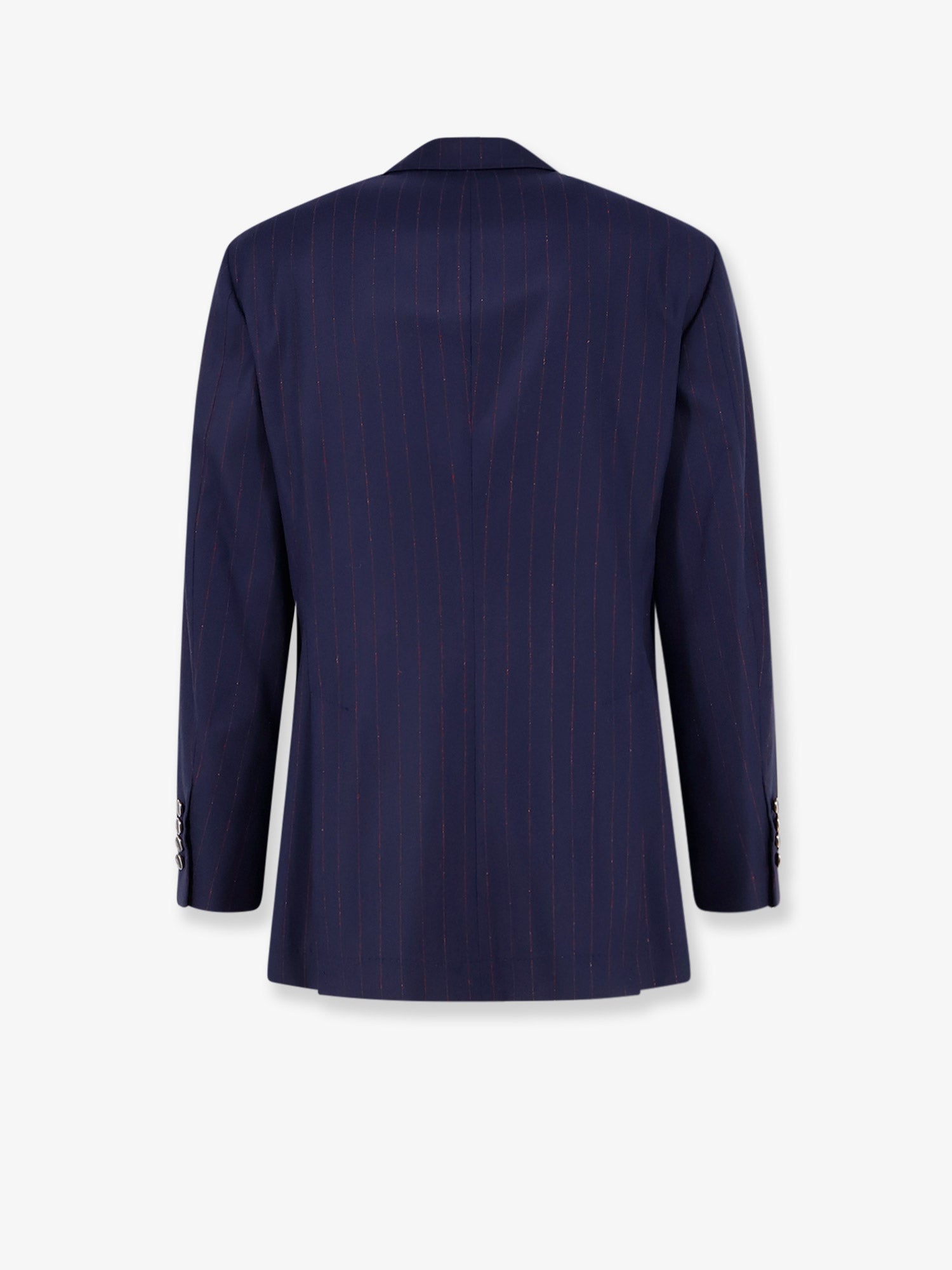 Brunello Cucinelli Virgin Wool Suit With Pinstripe Pattern