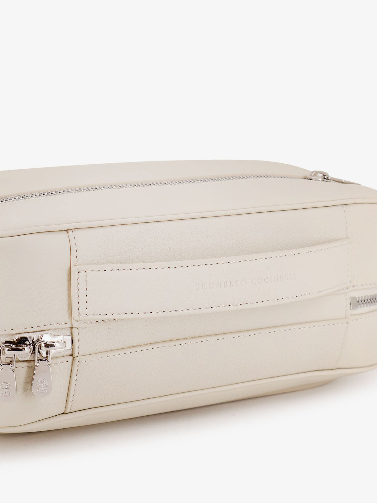 Brunello Cucinelli Leather Beauty Case With Metal Logo Detail