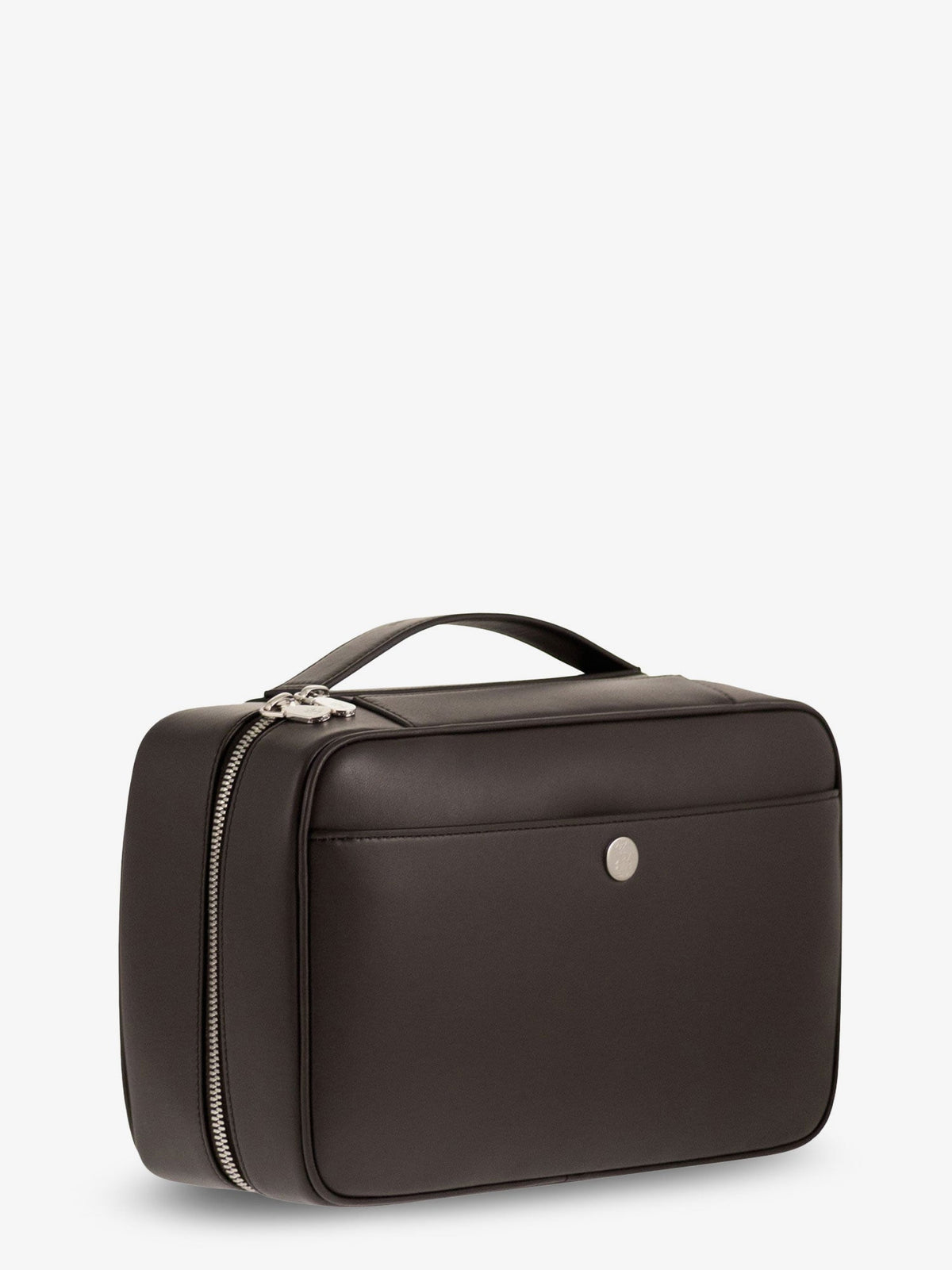 Brunello Cucinelli Leather Beauty Case With Metal Logo Detail
