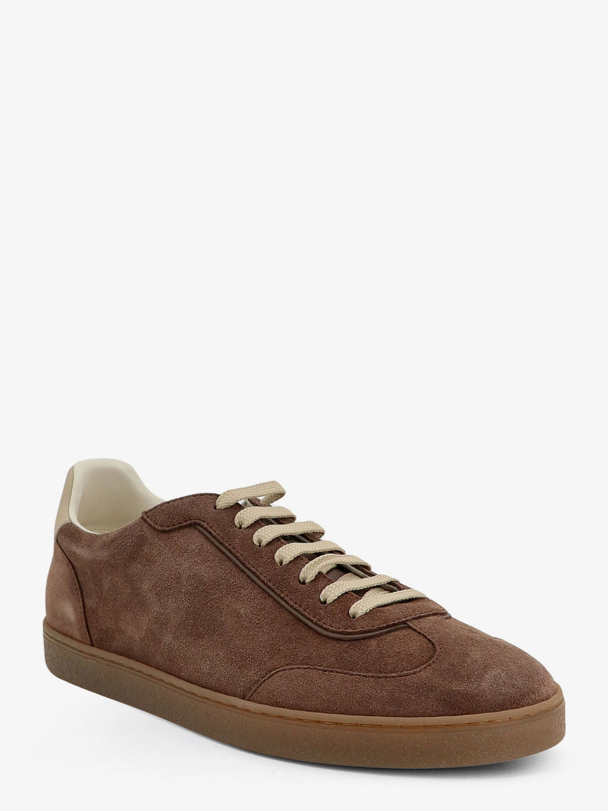 Brunello Cucinelli Suede And Leather Sneakers