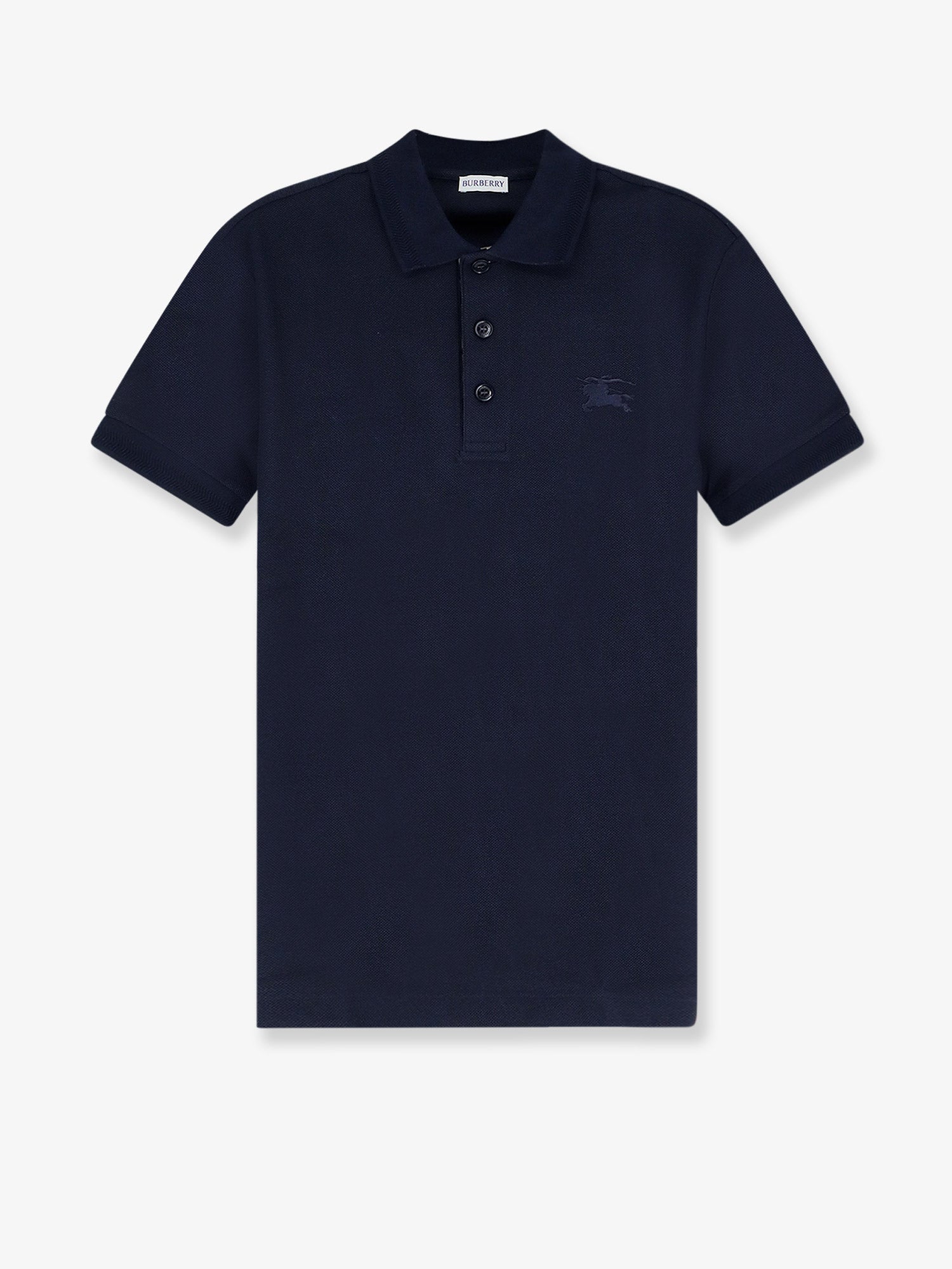 Burberry Cotton Polo Shirt With Embroidered Logo