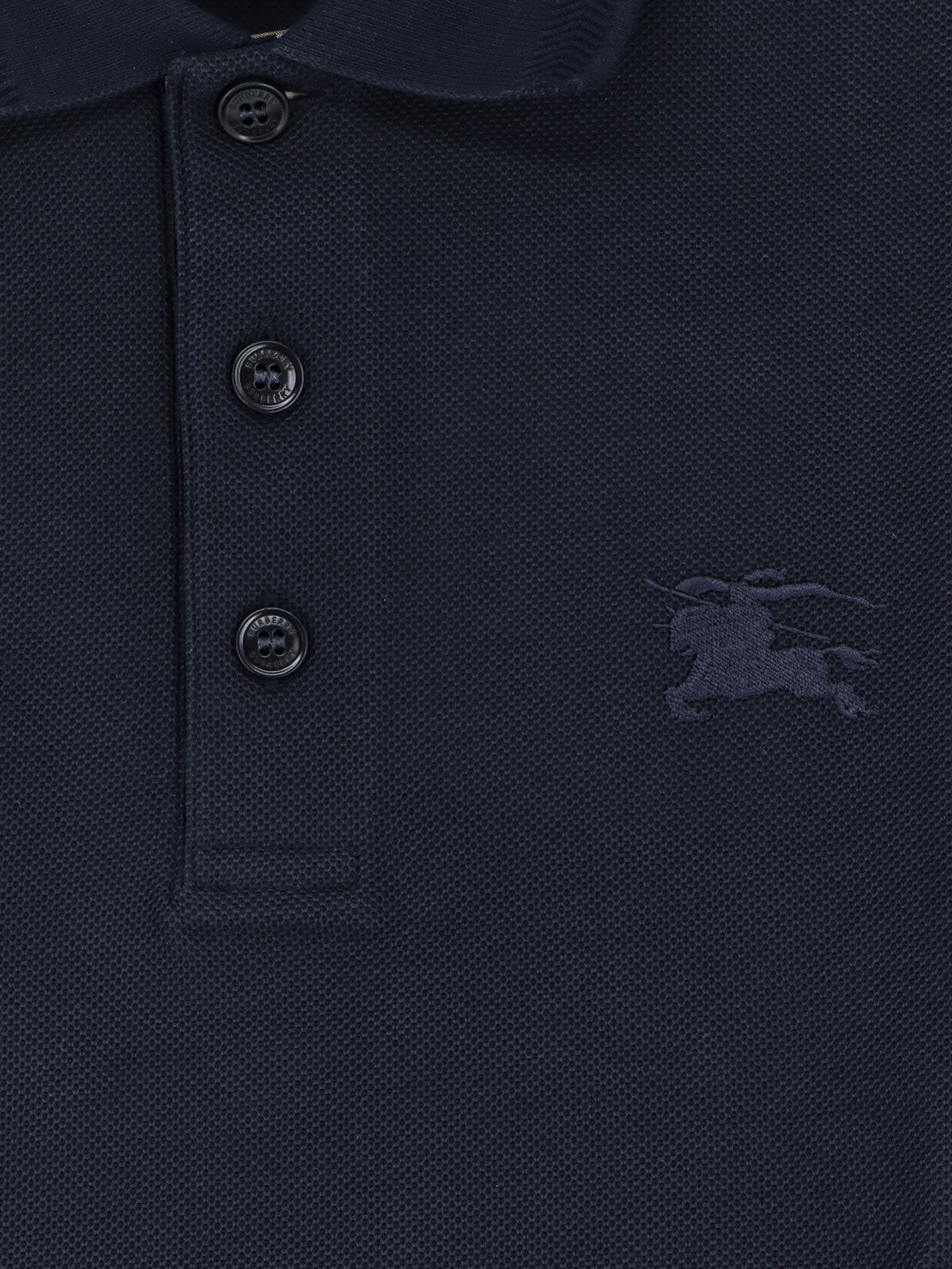 Burberry Cotton Polo Shirt With Embroidered Logo