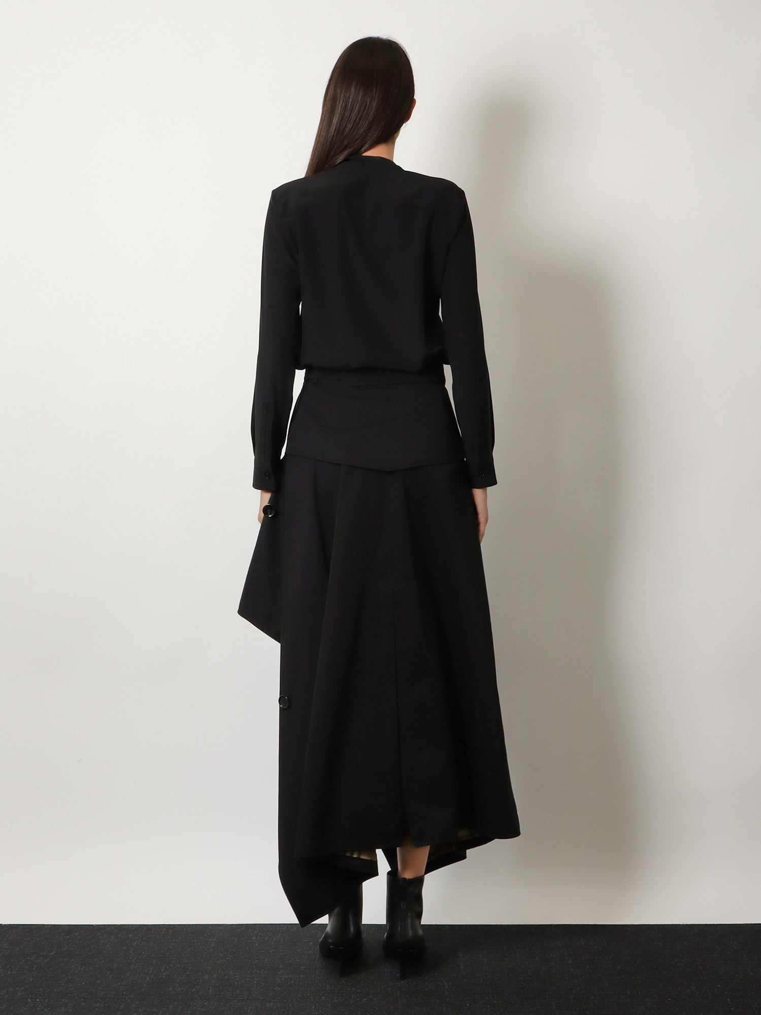 Burberry Heather Asymmetrical Trench Skirt