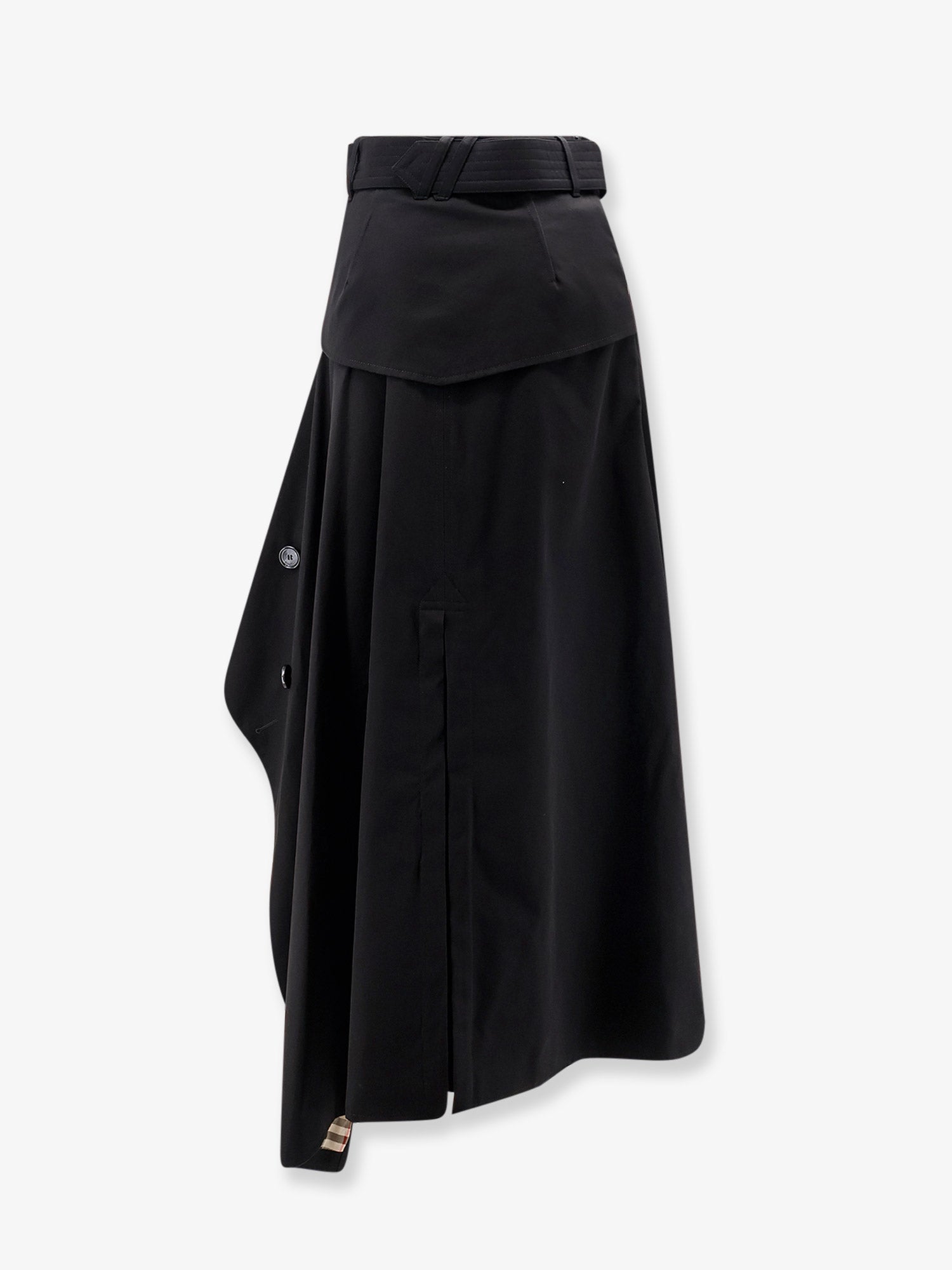 Burberry Heather Asymmetrical Trench Skirt