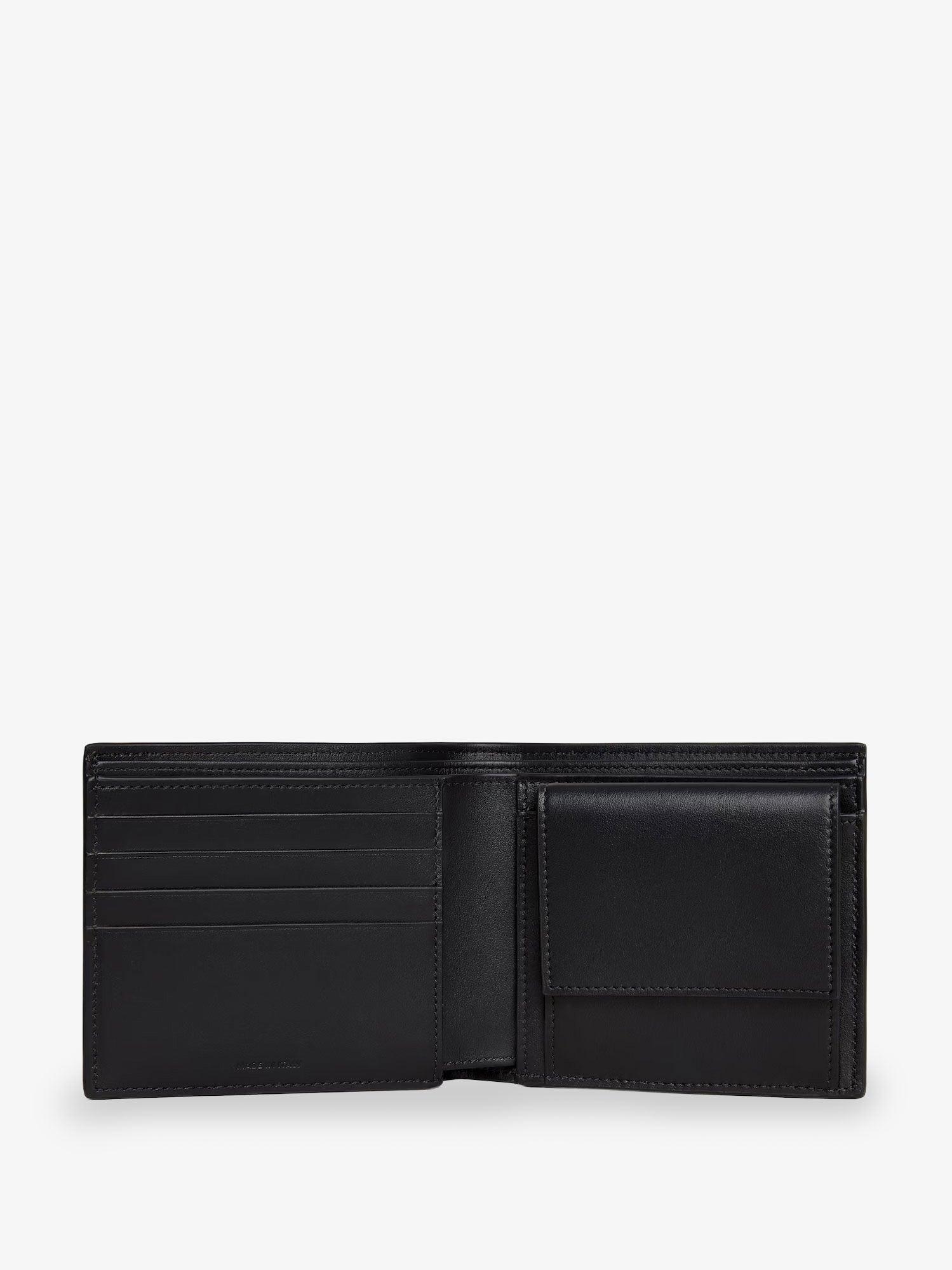 Celine Leather Bi-fold Wallet With Coin