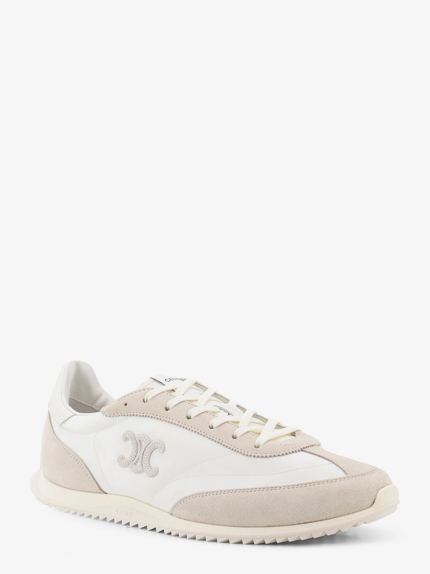 Celine Nylon Racer Sneakers With Triomphe Logo On The Side