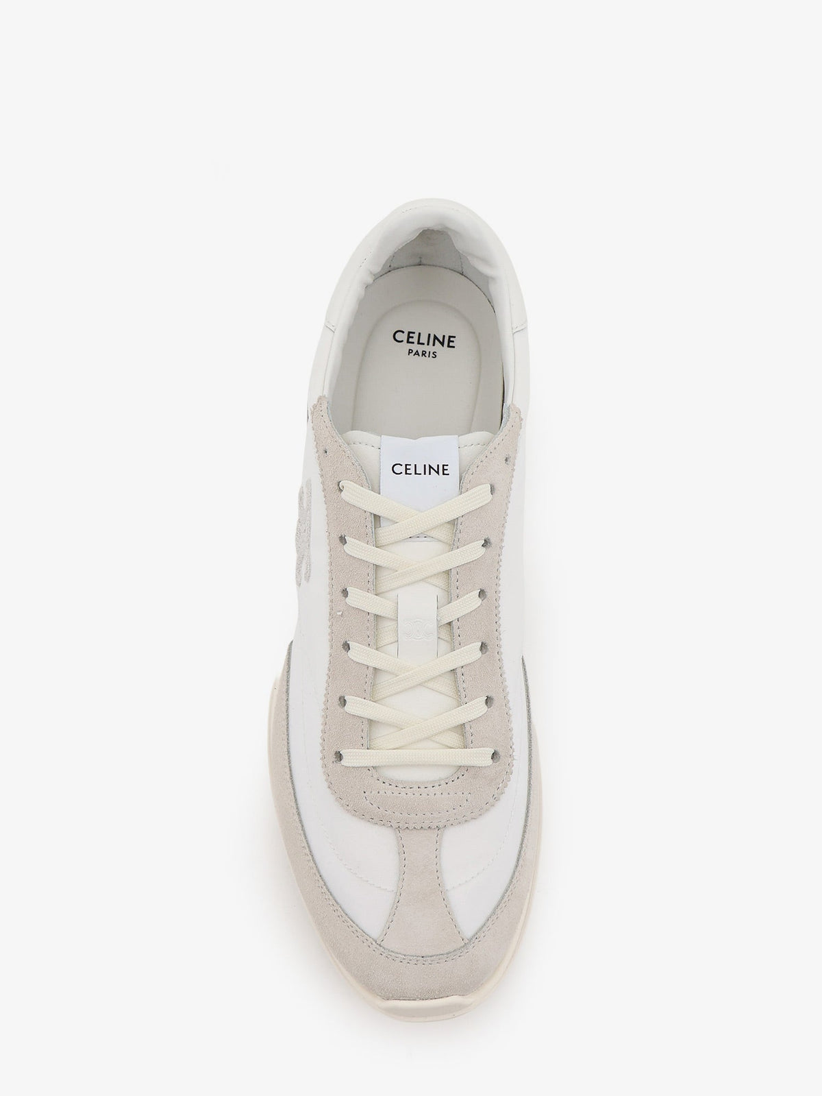 Celine Nylon Racer Sneakers With Triomphe Logo On The Side