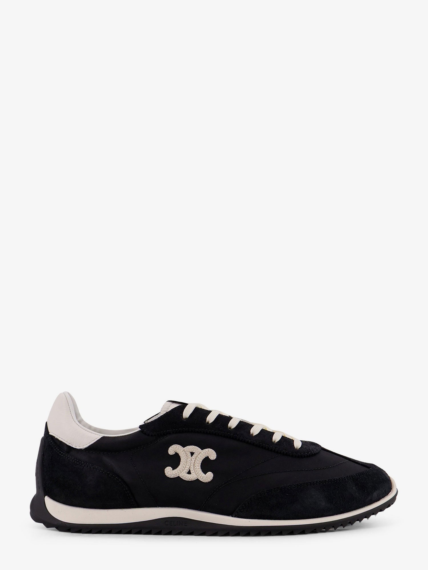 Celine Nylon Racer Sneakers With Triomphe Logo On The Side