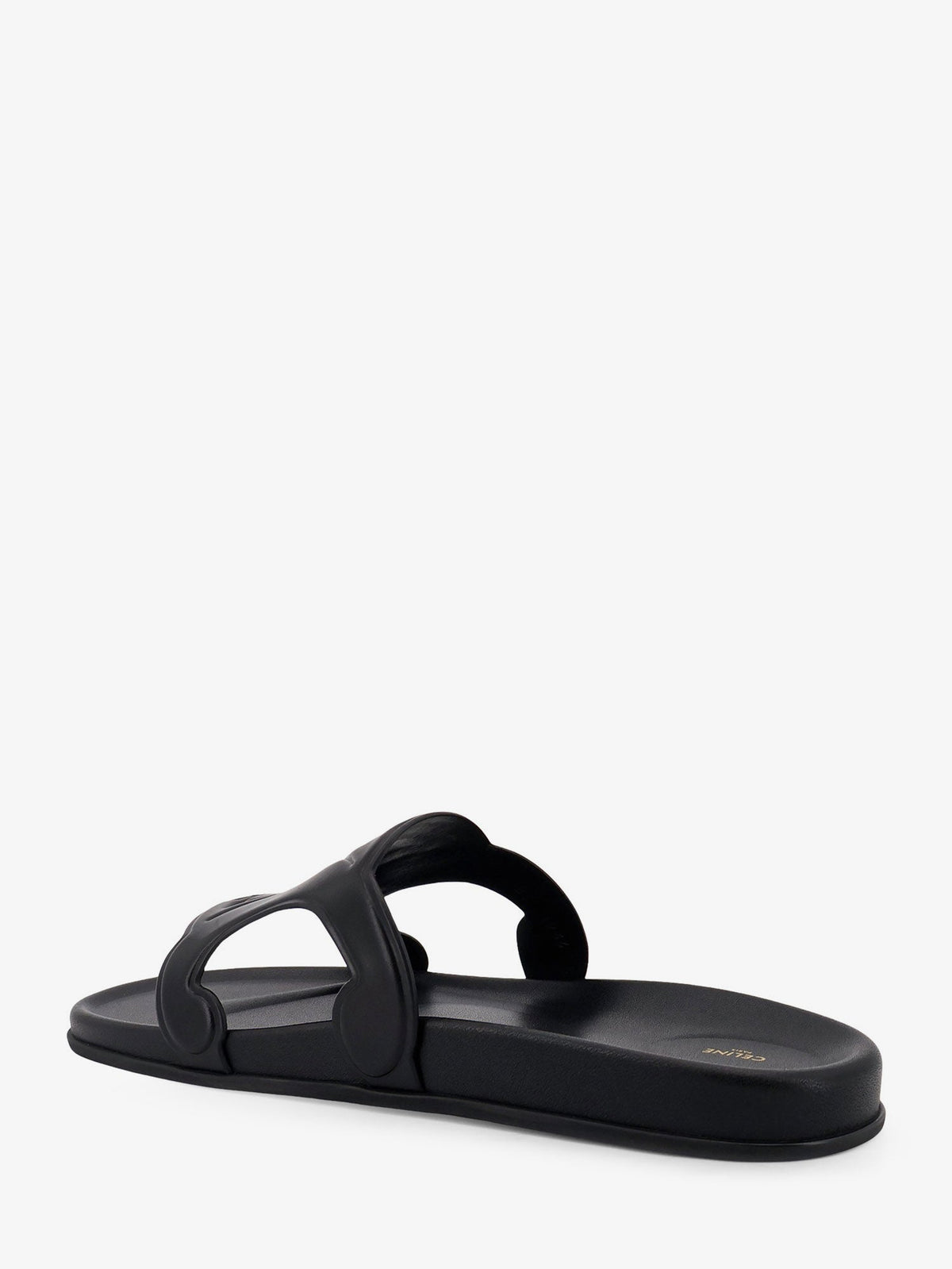 Celine Triomphe Slide Leather Sandals