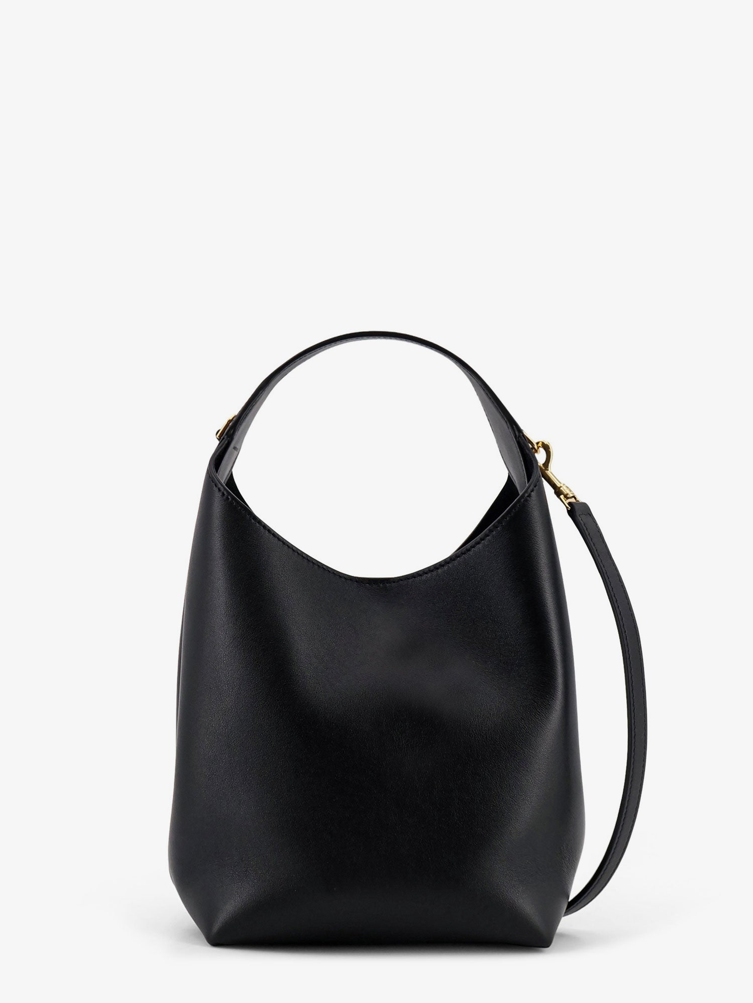 Celine Leather Shoulder Bag With Logo Lettering On The Bottom