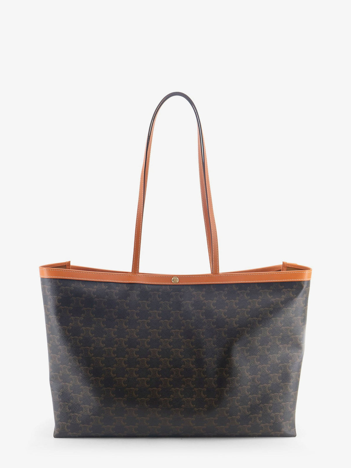 Celine Medium Cabas Triomphe Canvas Shoulder Bag