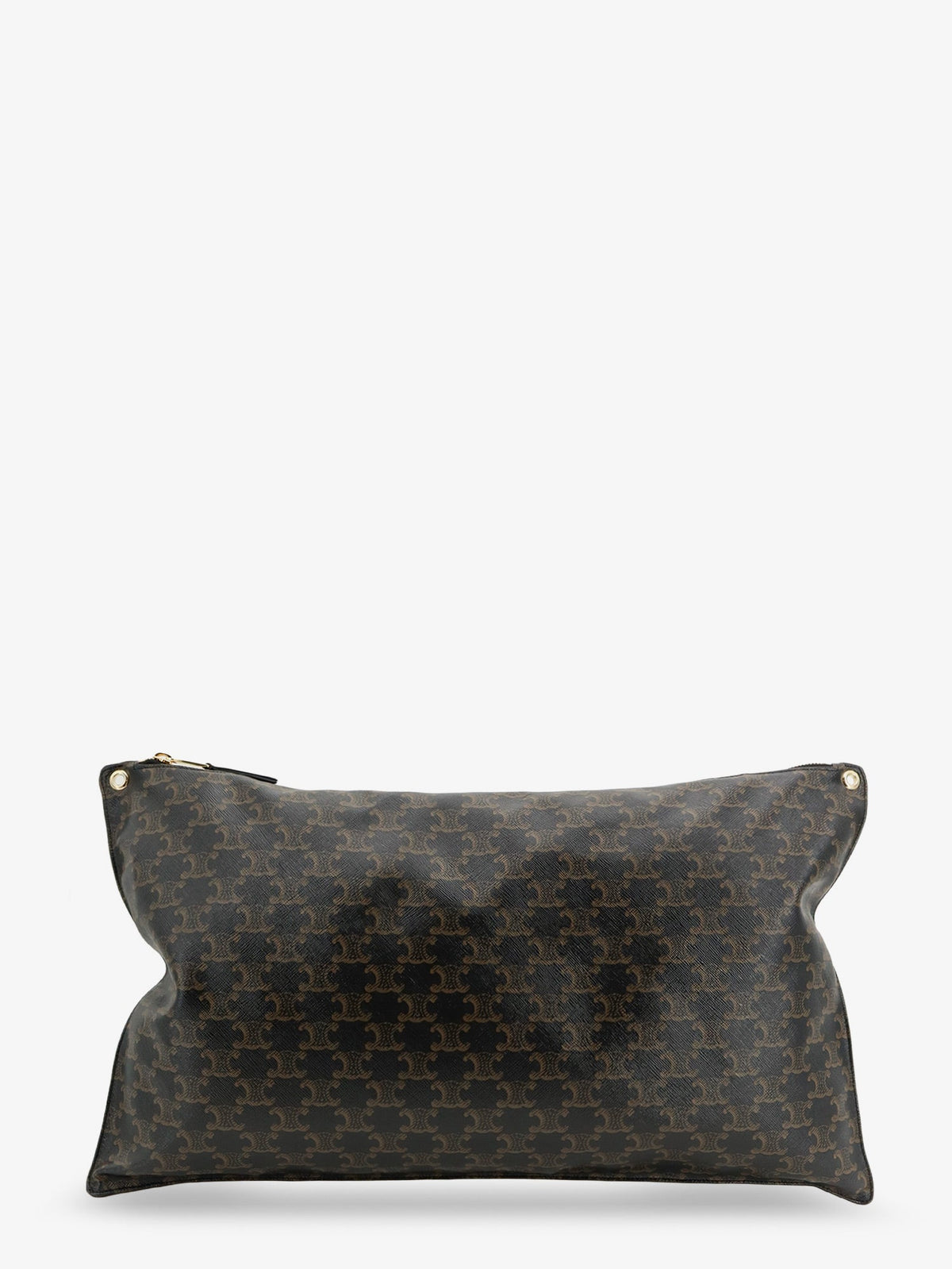 Celine Pillow Bag Triomphe Canvas Maxi Clutch