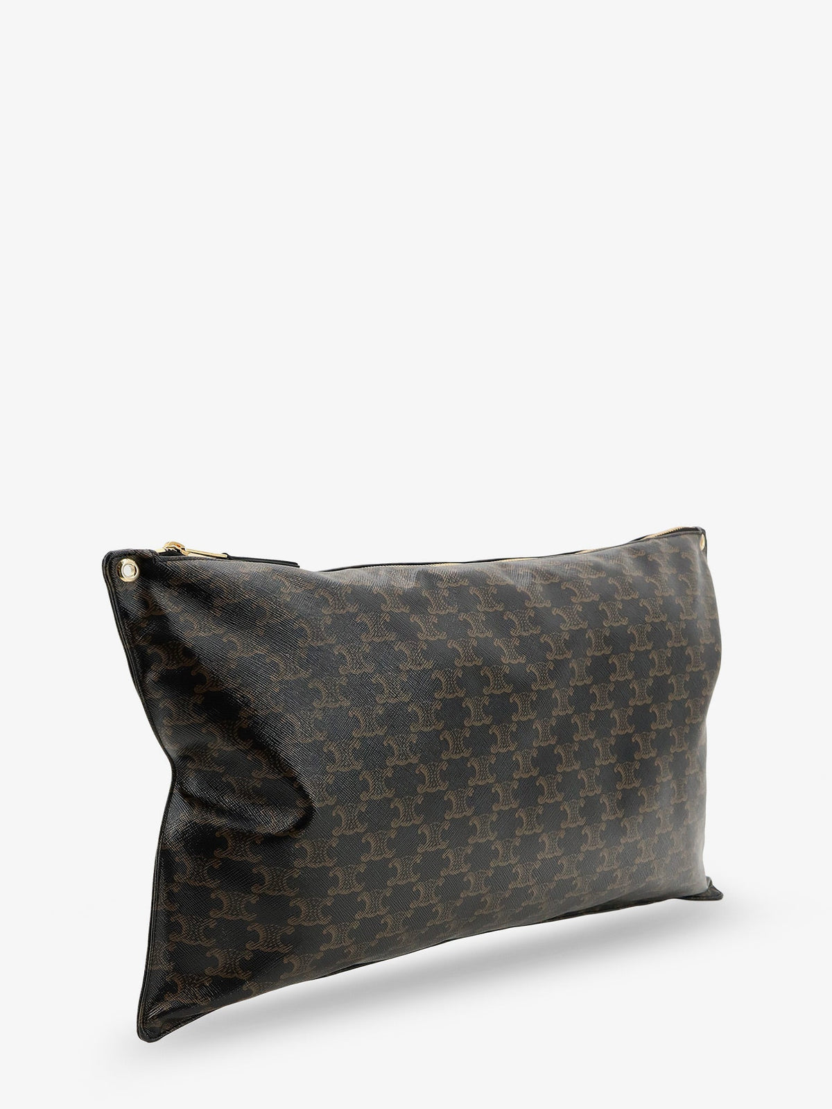 Celine Pillow Bag Triomphe Canvas Maxi Clutch