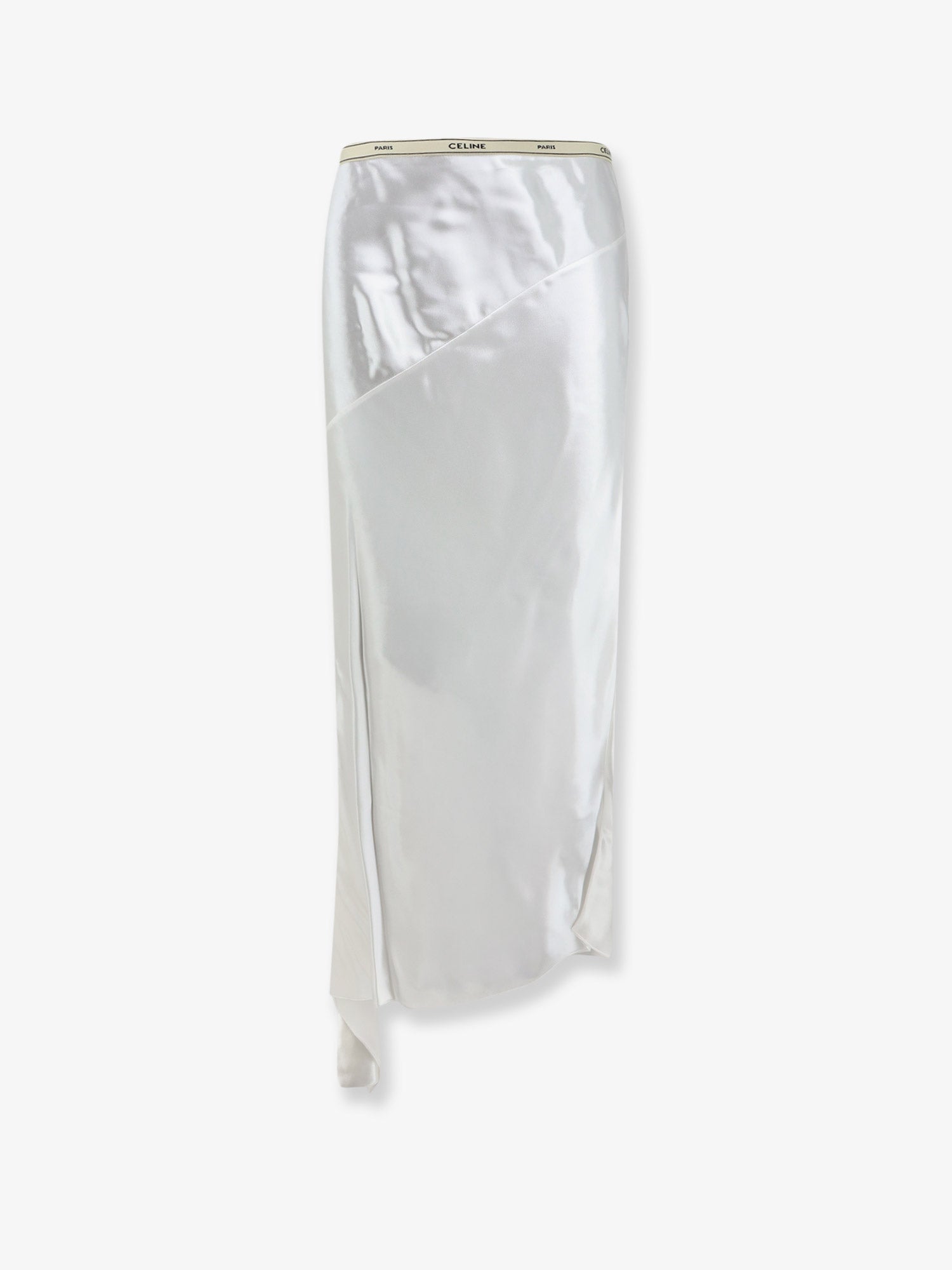 Celine Viscose Satin Midi Skirt