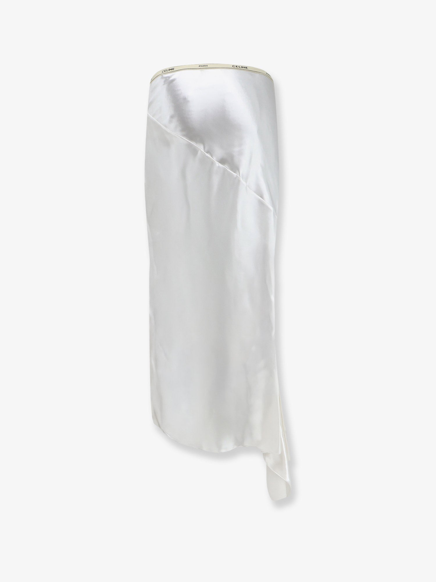 Celine Viscose Satin Midi Skirt