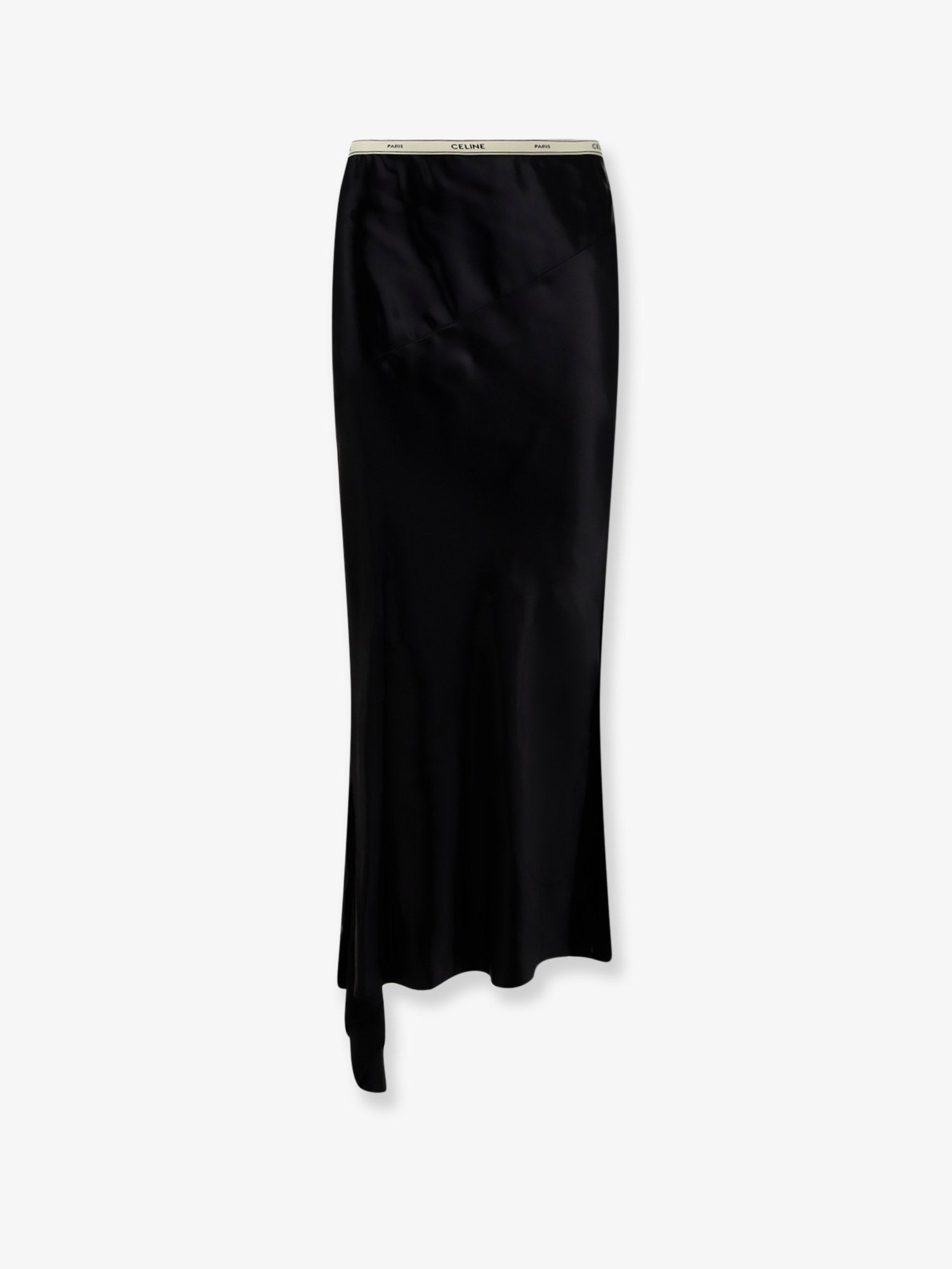 Celine Viscose Satin Midi Skirt