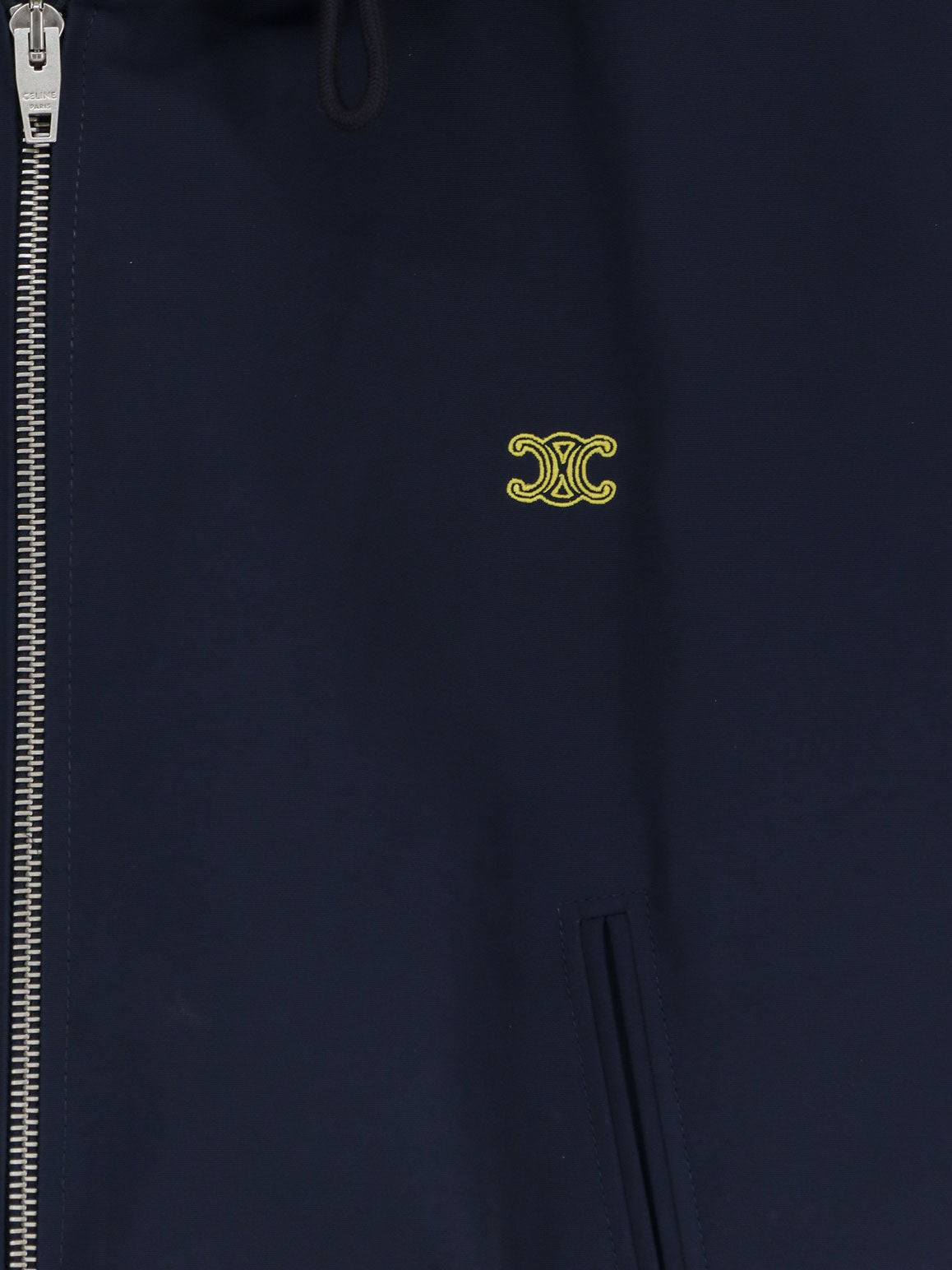 Celine Cotton Blend Jacket With Logo
