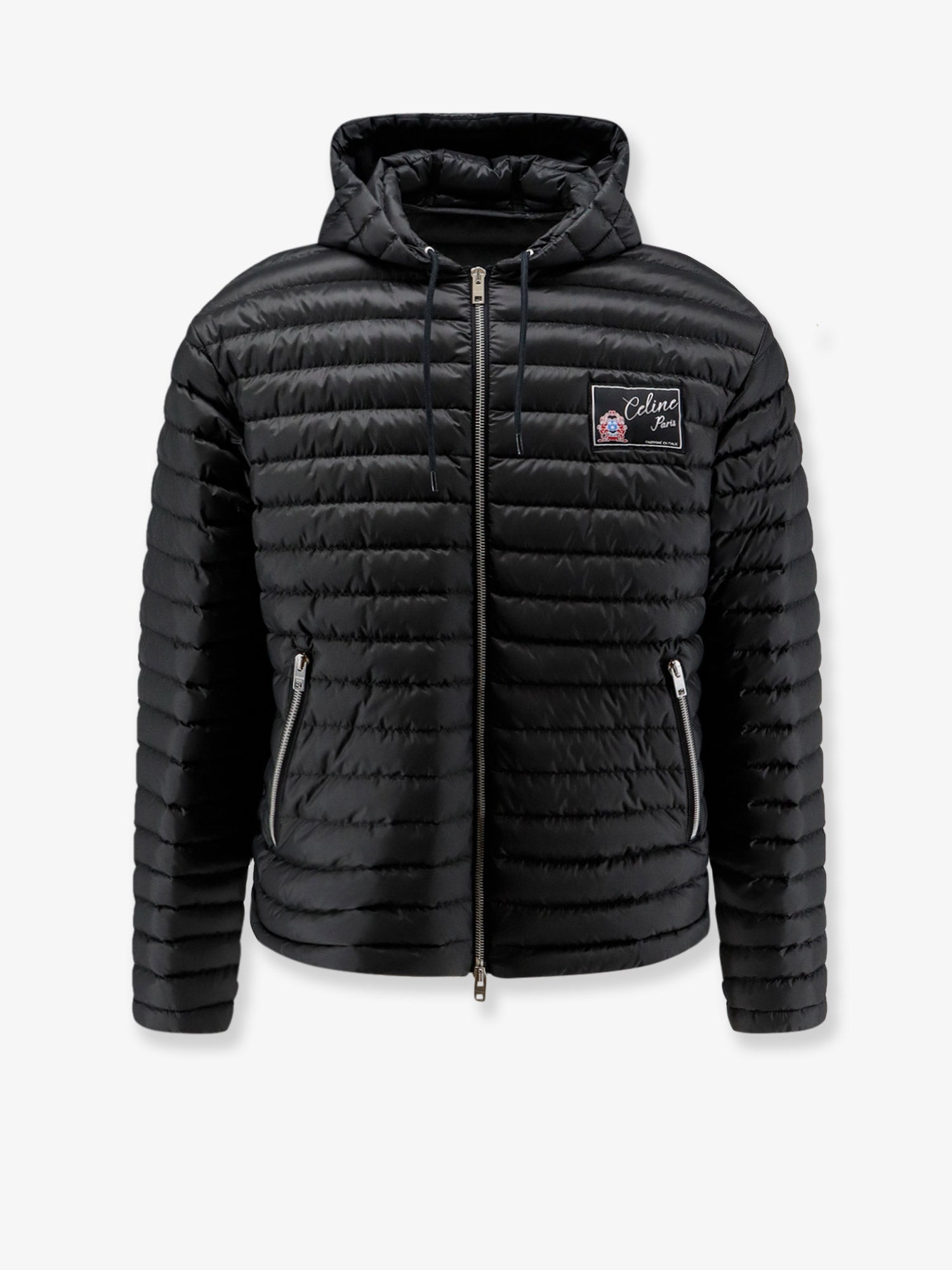 Celine Hooded Quilted Down Jacket