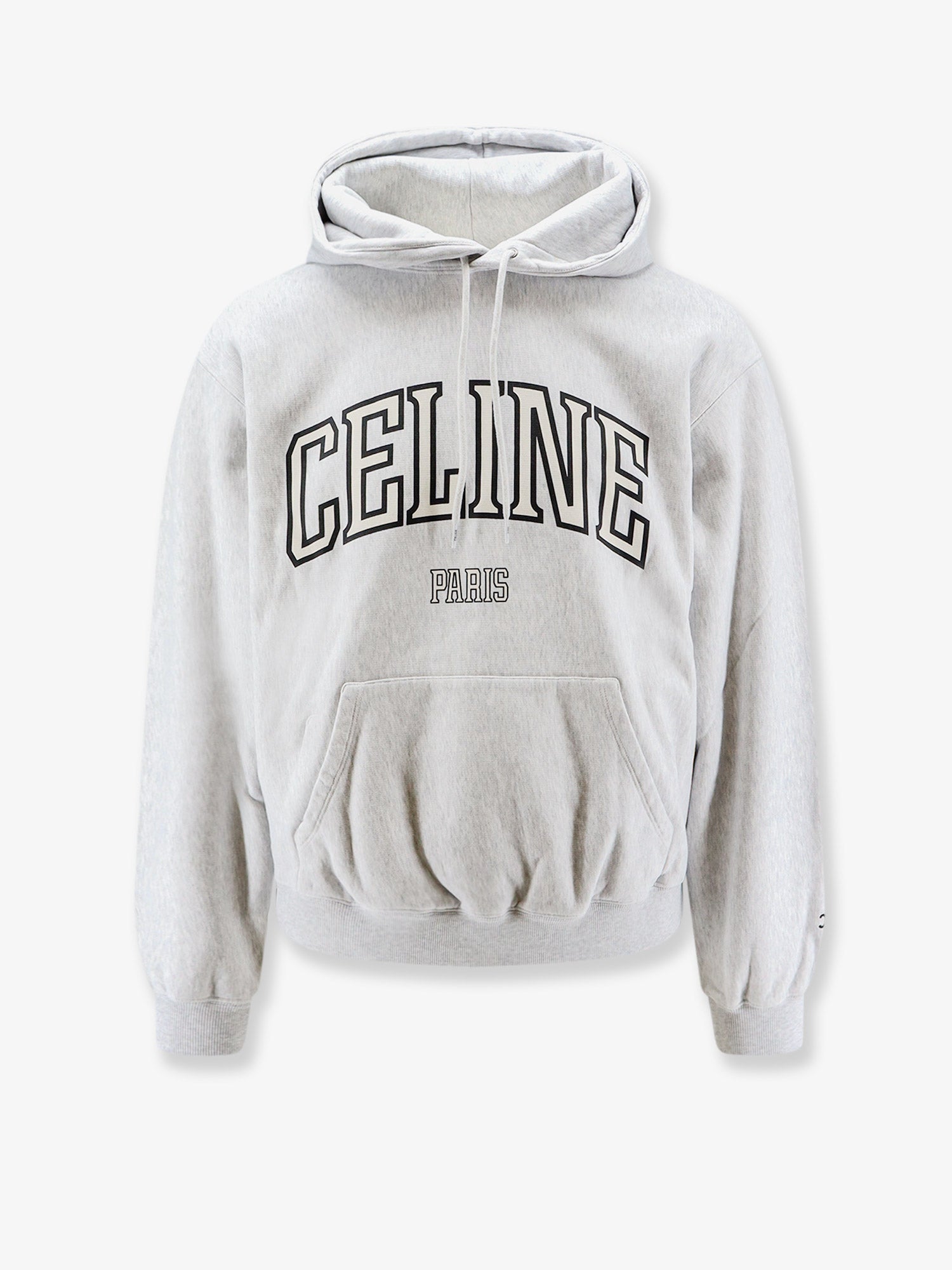 Celine Cotton Sweatshirt With Logo Lettering Print