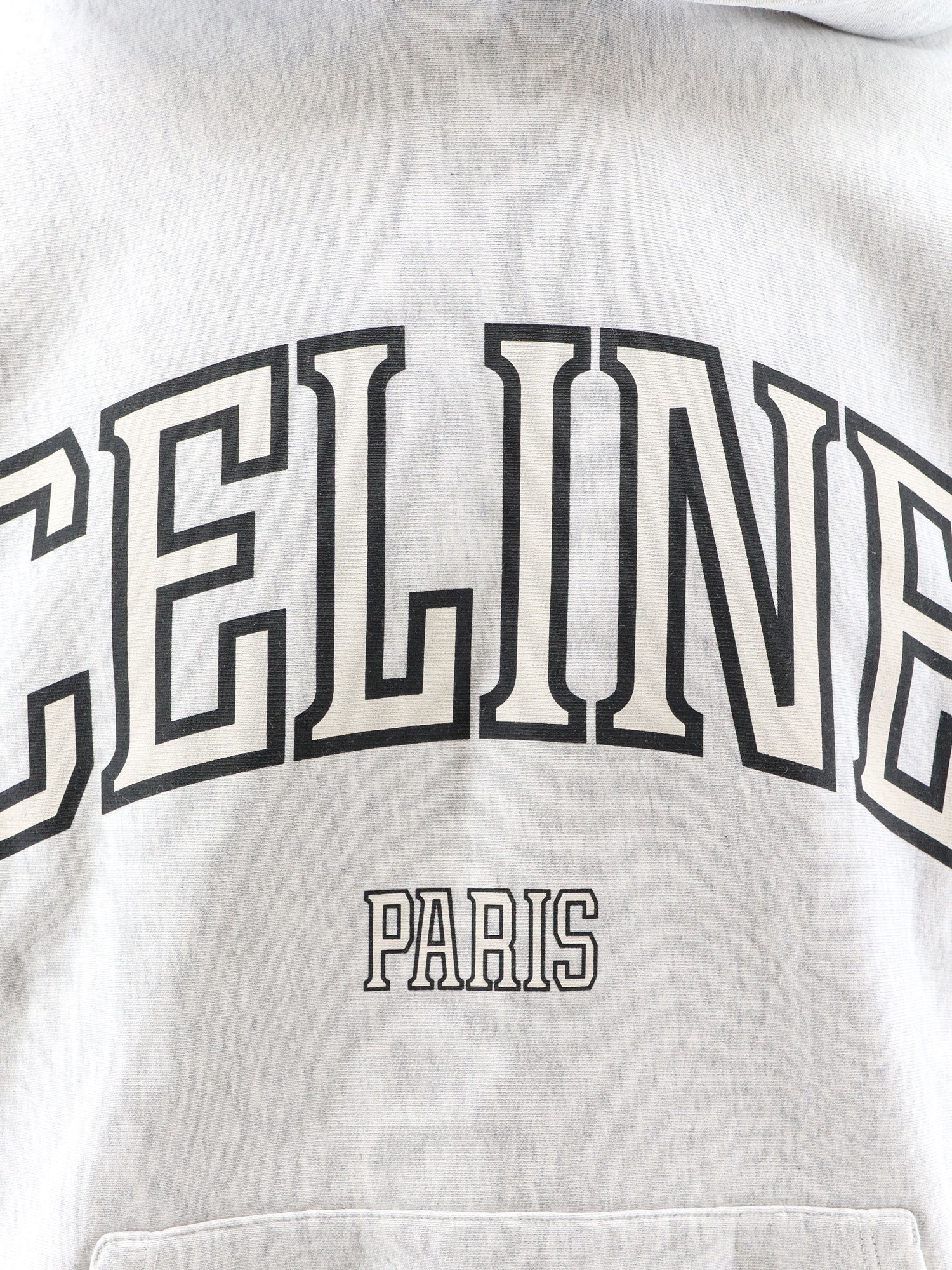 Celine Cotton Sweatshirt With Logo Lettering Print