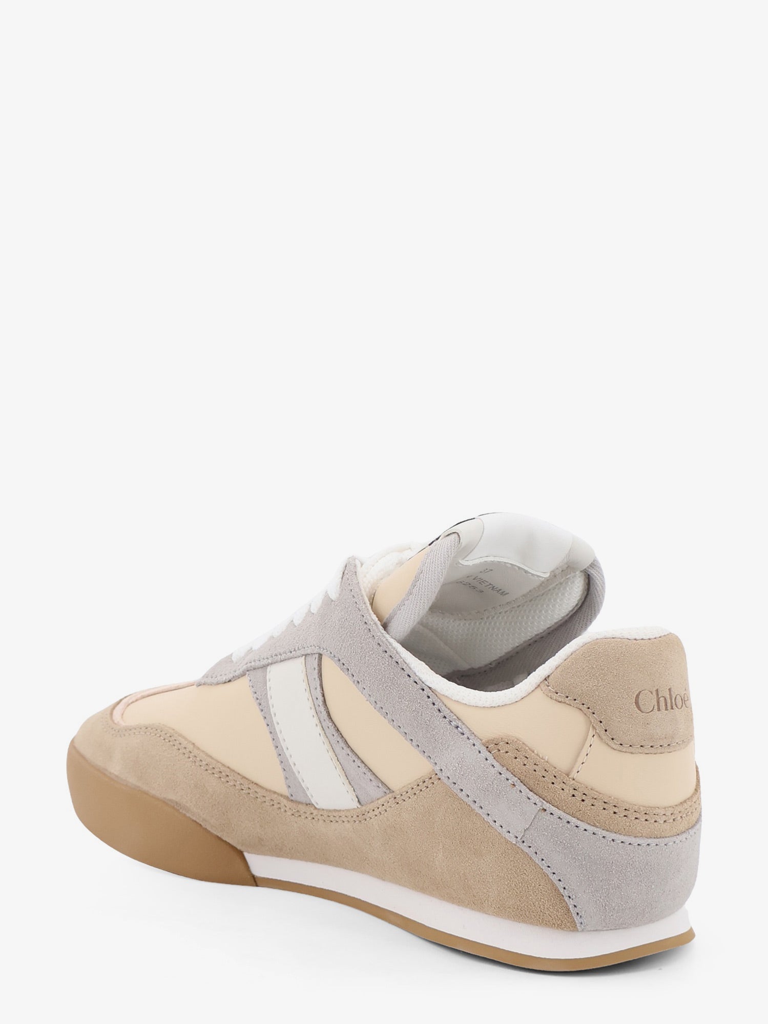 Chloé Kick Suede Sneakers With Contrasting Inserts