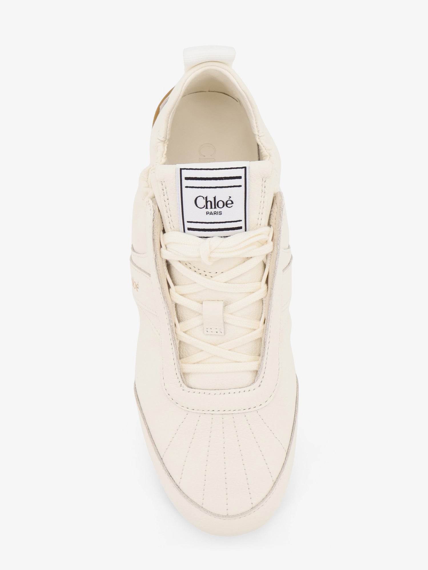 Chloé Kick Leather Sneakers With Side Logo
