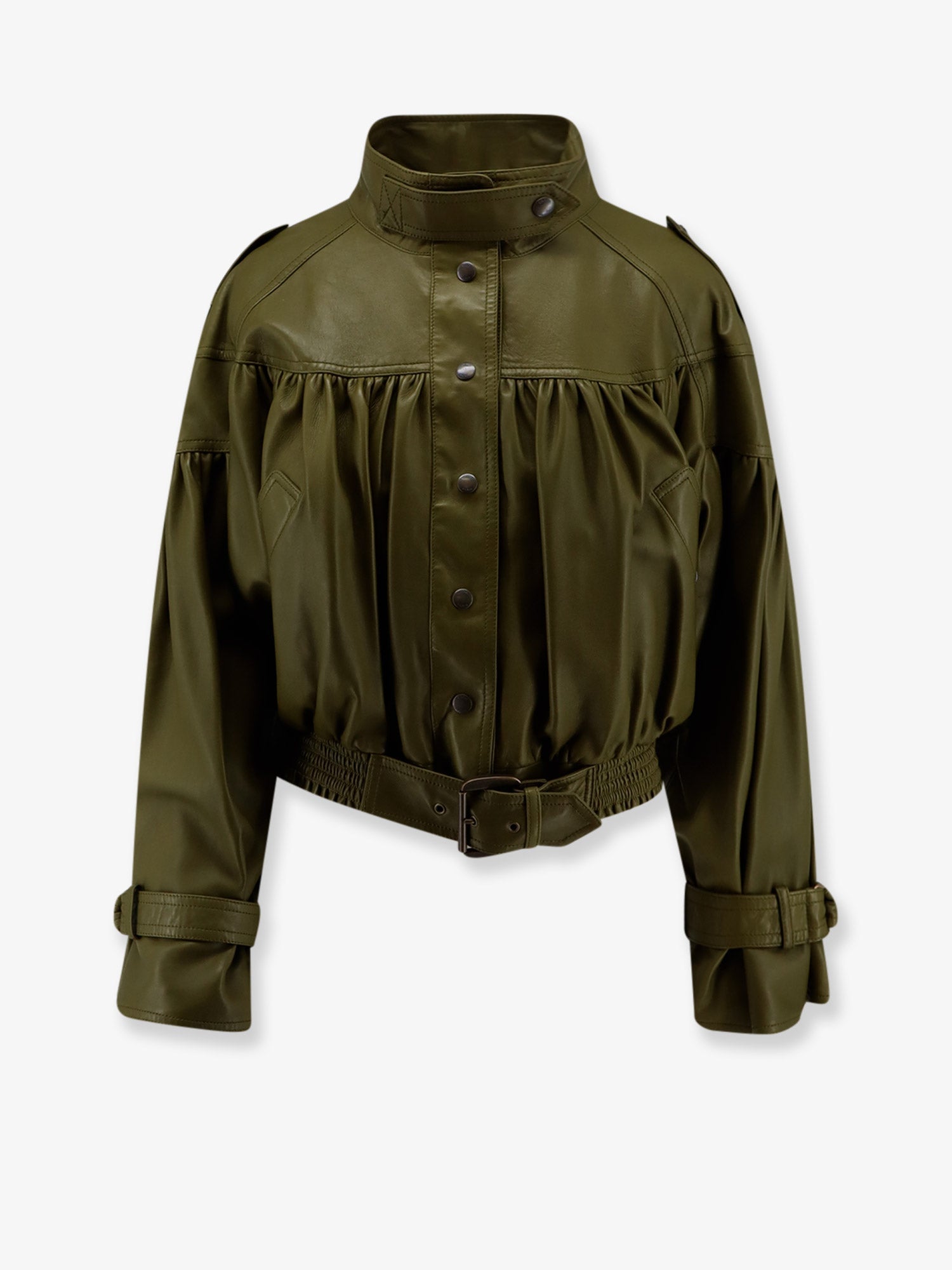Chloé Crop Fit Leather Jacket