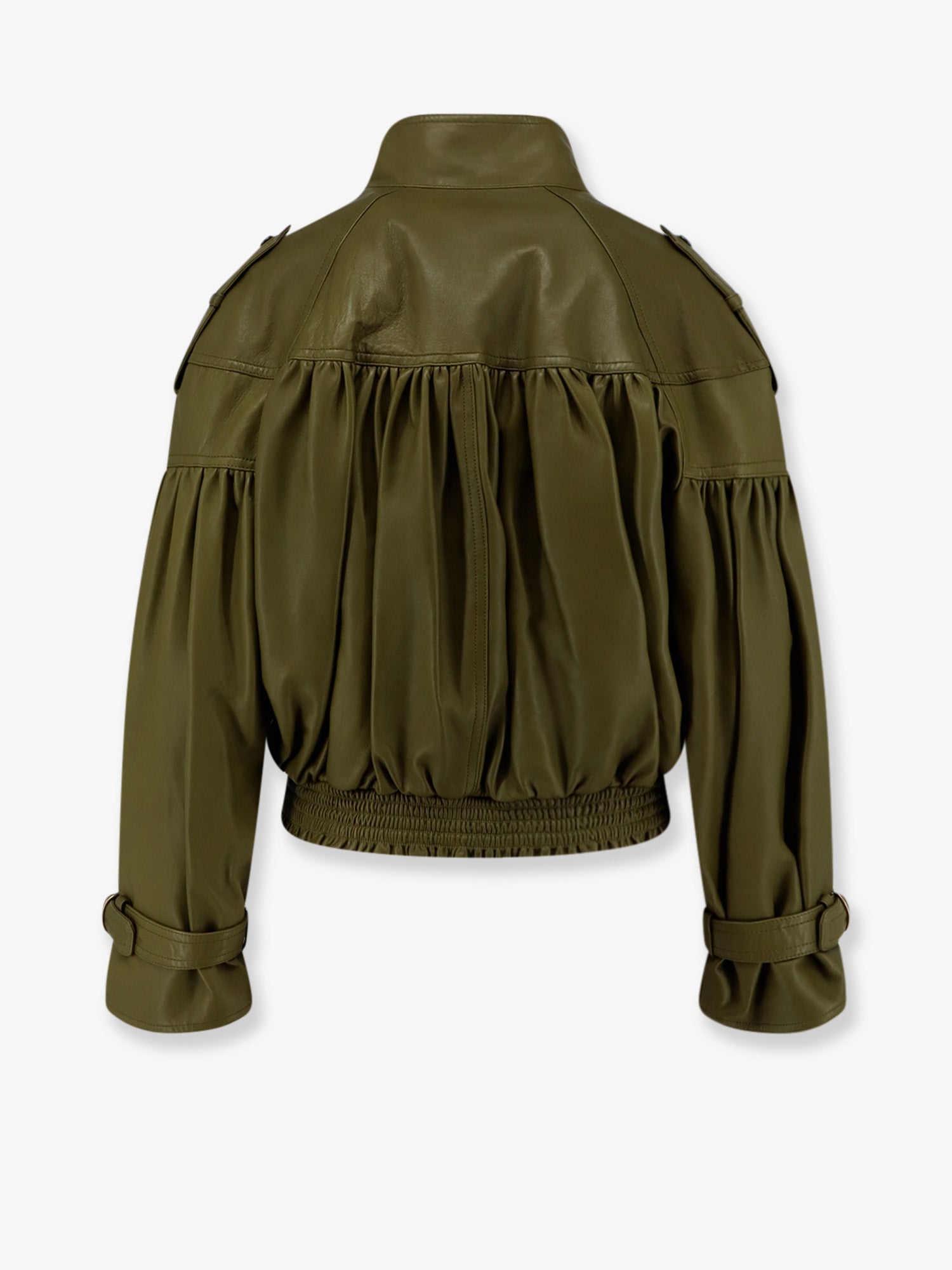 Chloé Crop Fit Leather Jacket