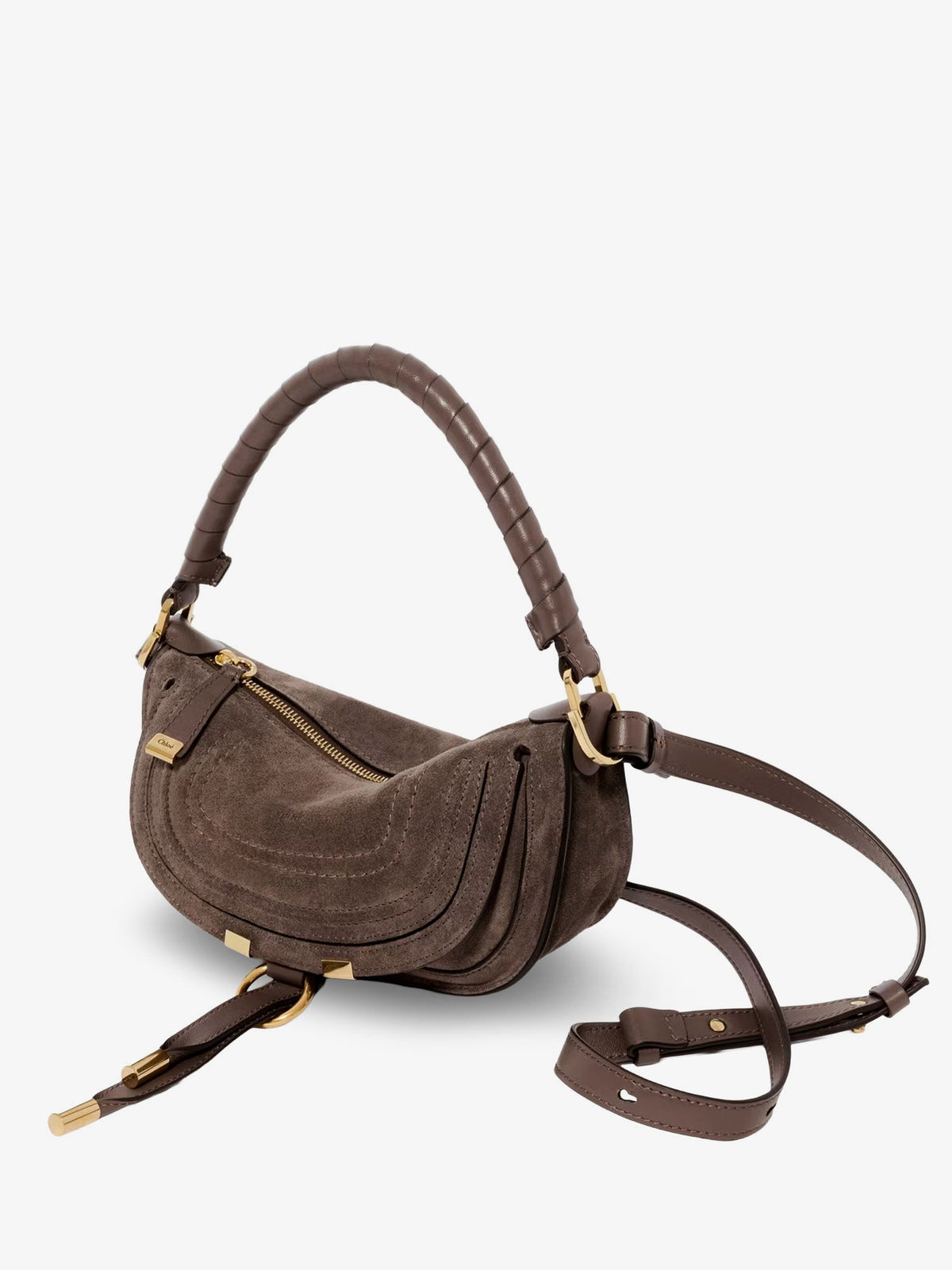 Chloé Marcie Suede Shoulder Bag