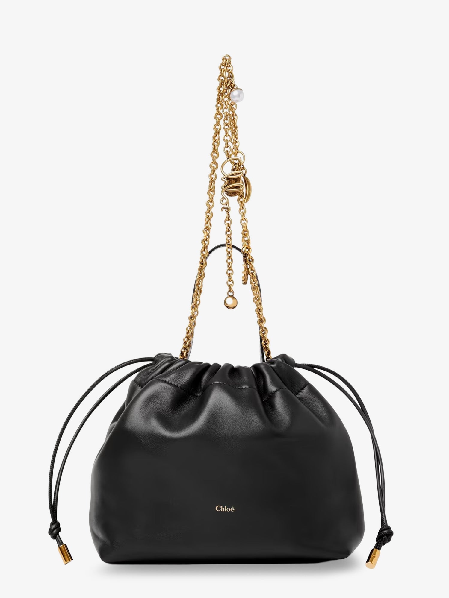 Chloé Chloé Icons Leather Crossbody Bag With Front Logo