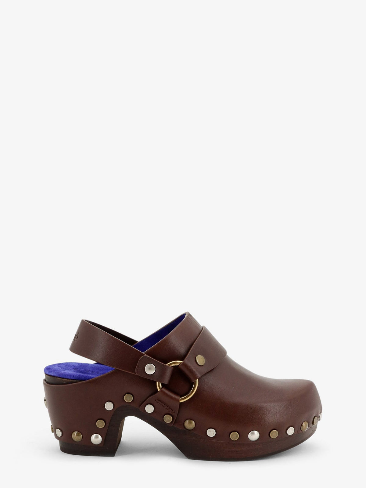 Chloé Talis Wedge Leather Clogs