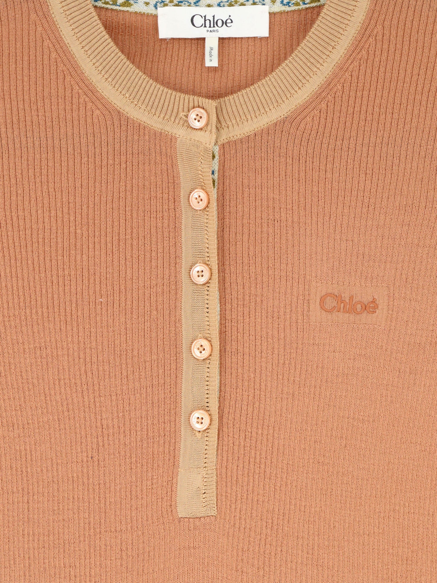 Chloé Ribbed Wool T-shirt