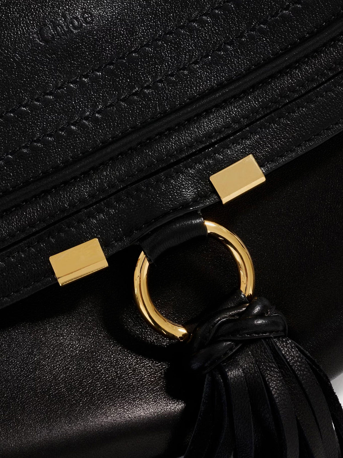 Chloé Marcie Foulard Leather Shoulder Bag