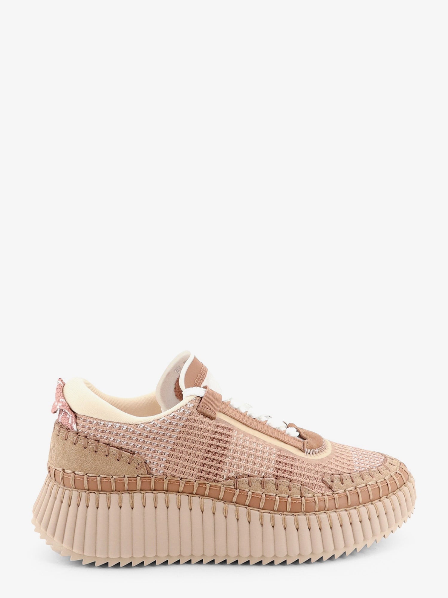 Chloé Nama Low-top Sneakers In Mesh With Suede Inserts