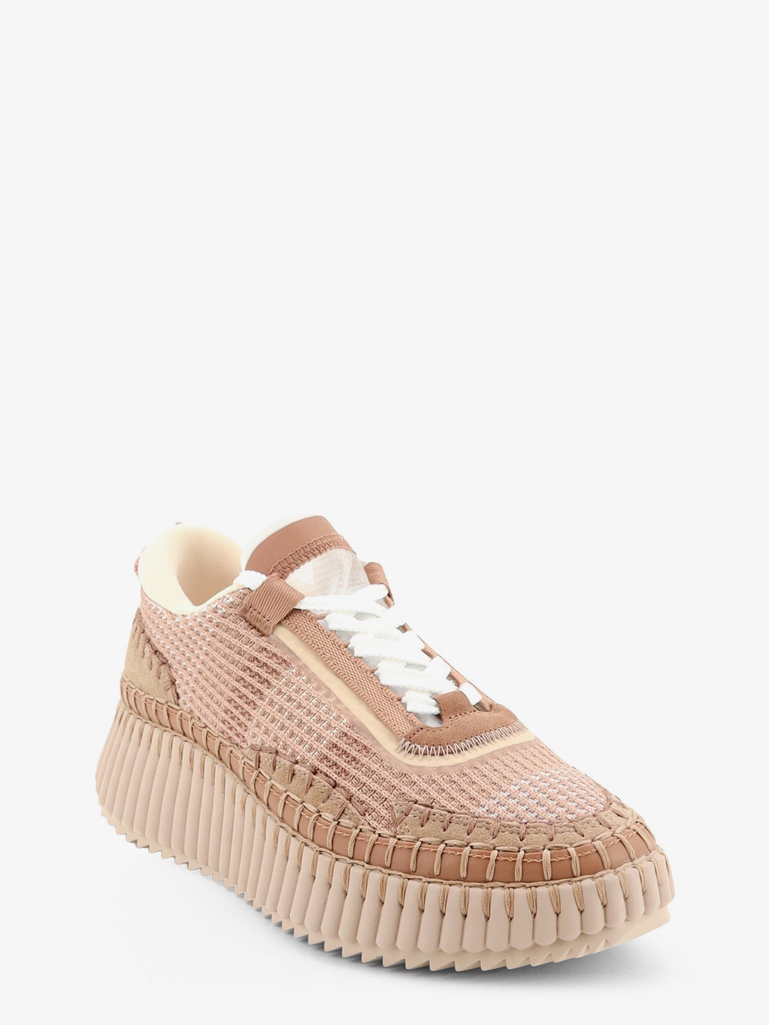 Chloé Nama Low-top Sneakers In Mesh With Suede Inserts