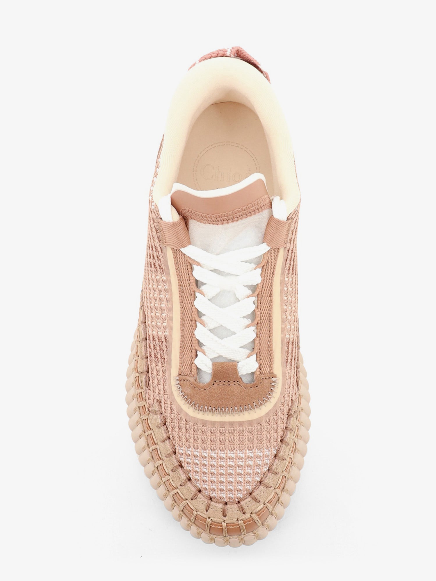 Chloé Nama Low-top Sneakers In Mesh With Suede Inserts