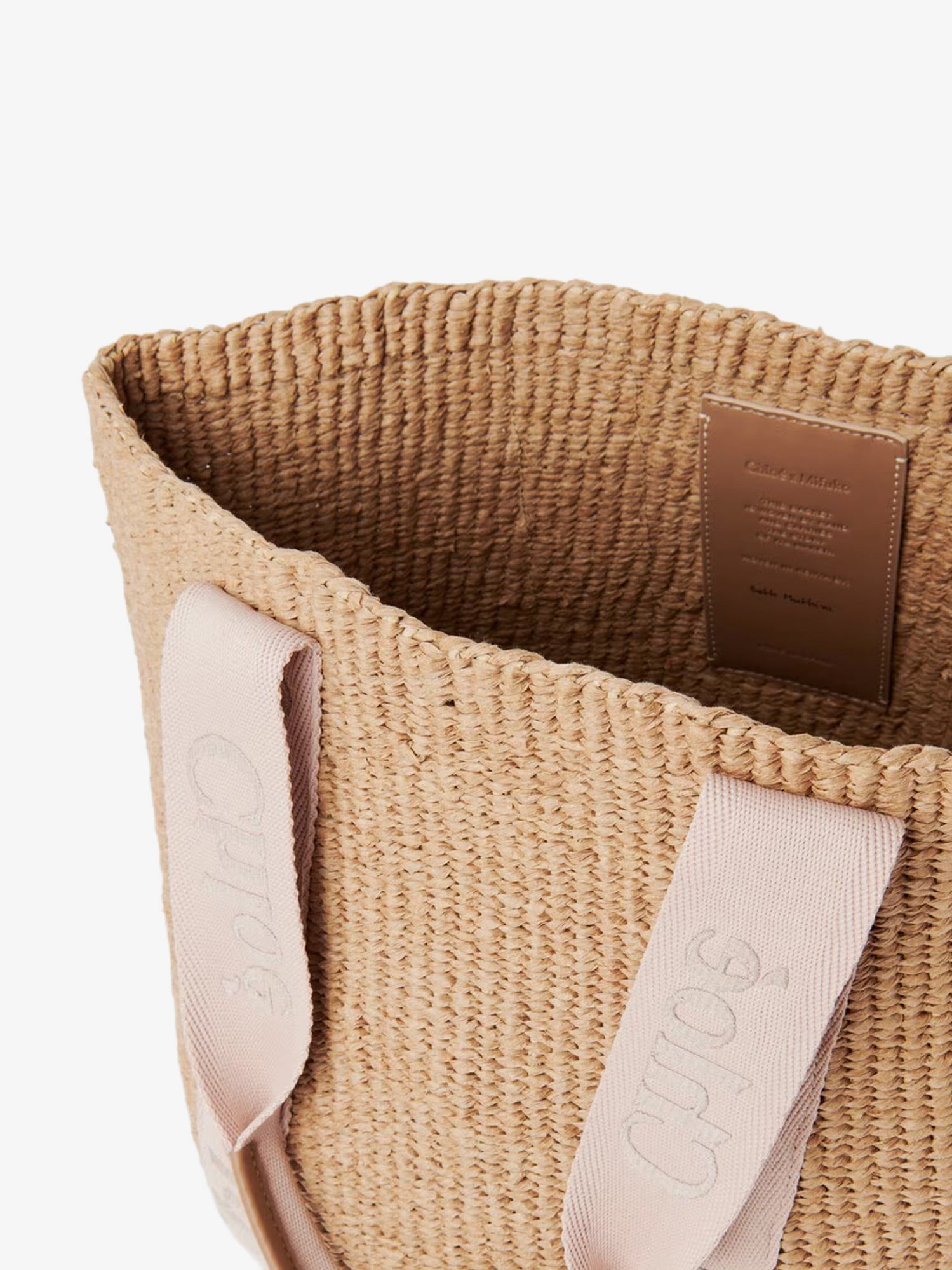 Chloé Woody Raffia Shoulder Bag