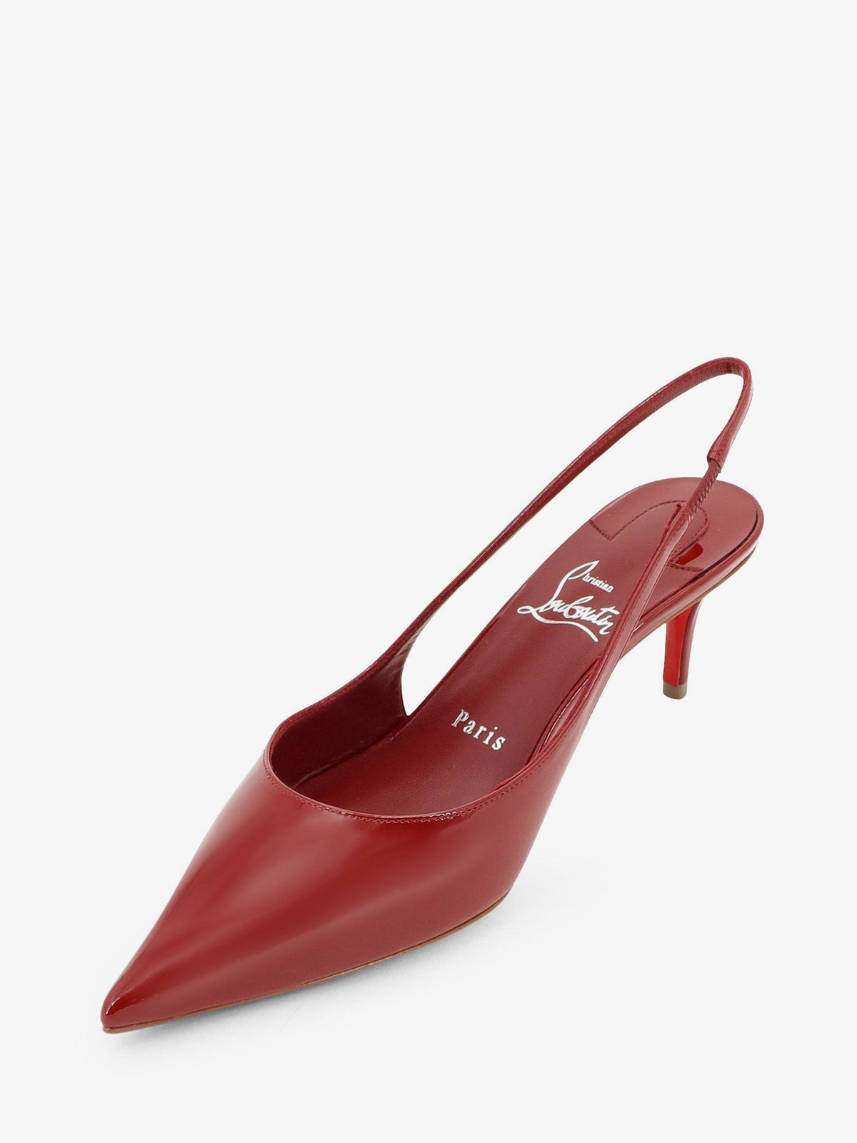 Christian Louboutin Miss Z Patent Leather Slingback Décolleté