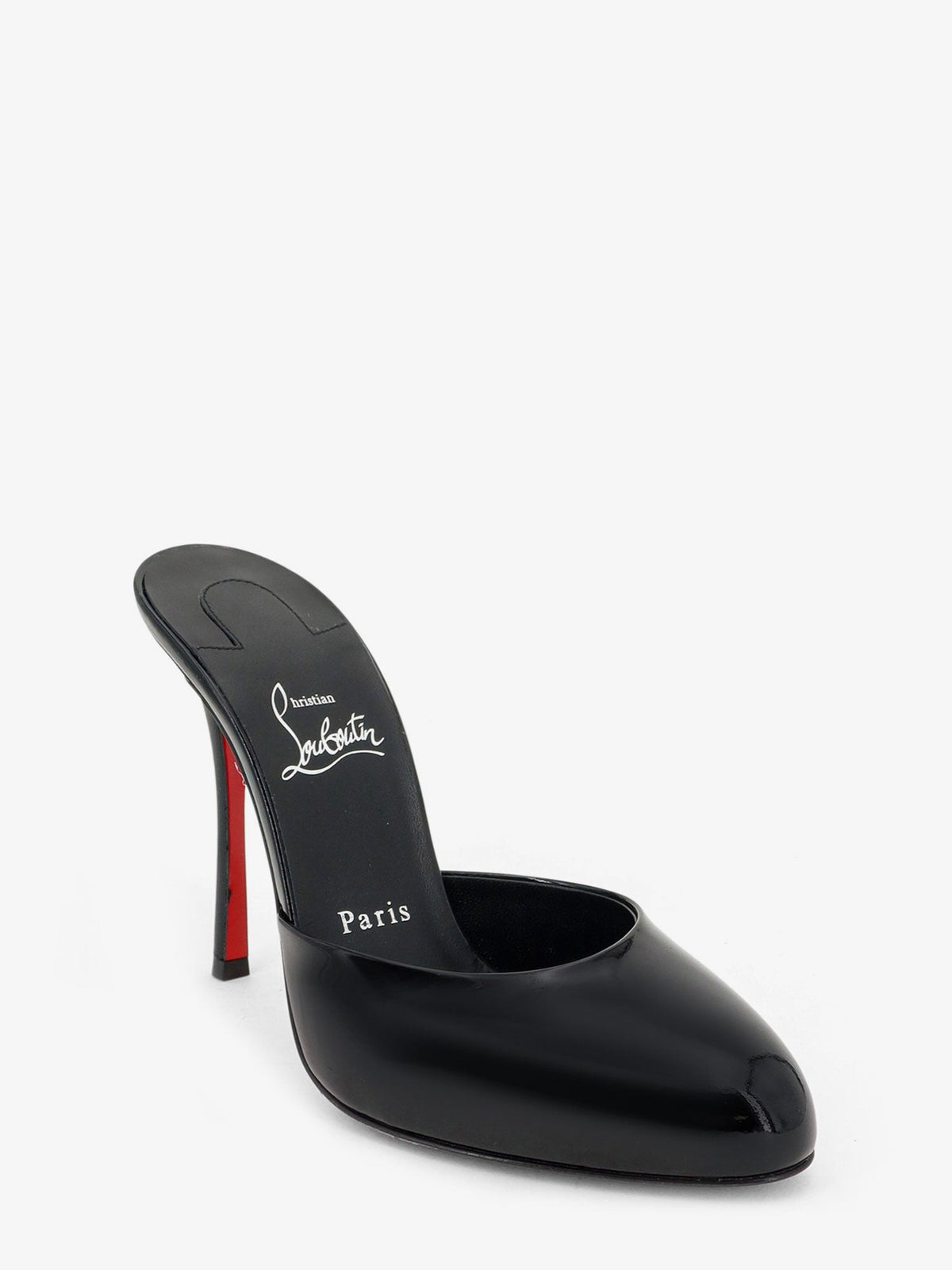 Christian Louboutin Patent Leather Dolly Mule Sandals