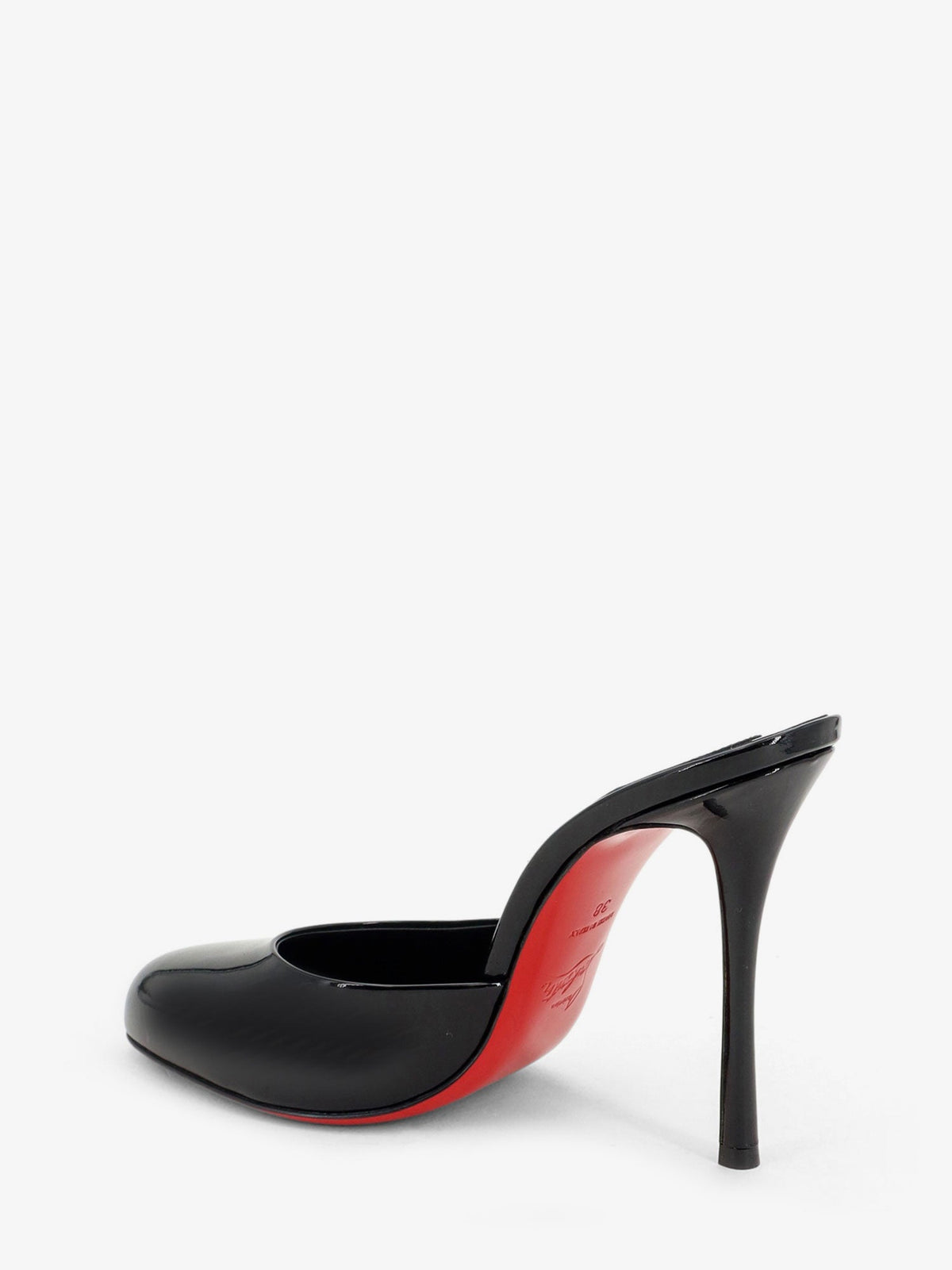 Christian Louboutin Patent Leather Dolly Mule Sandals